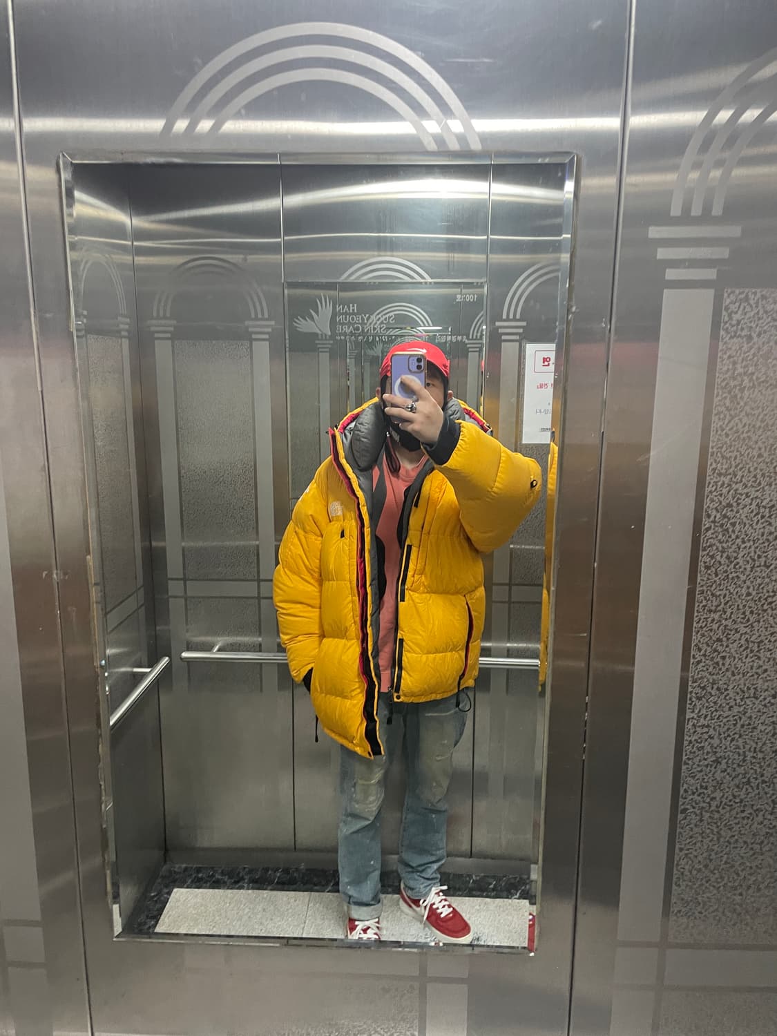 노스페이스 써밋 시리즈 800 발토로 xxl 빨/검 착용샷 상품이미지9