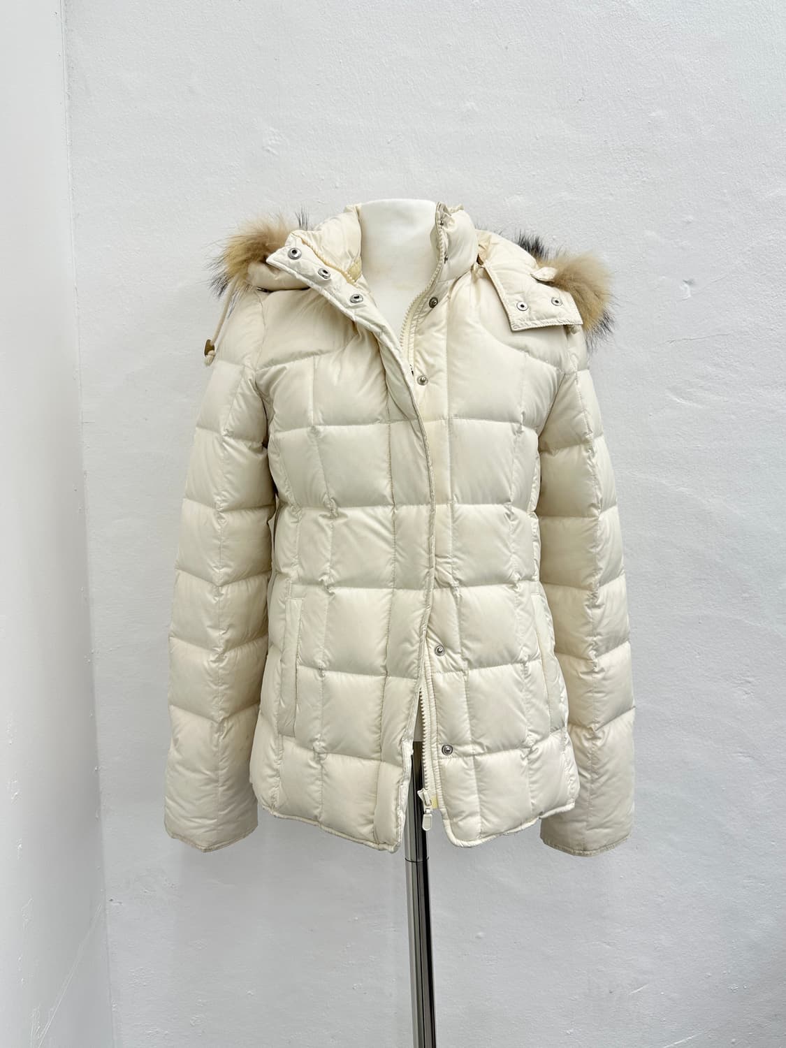 Vintage raccoon fur trimming down paddin 상품이미지2