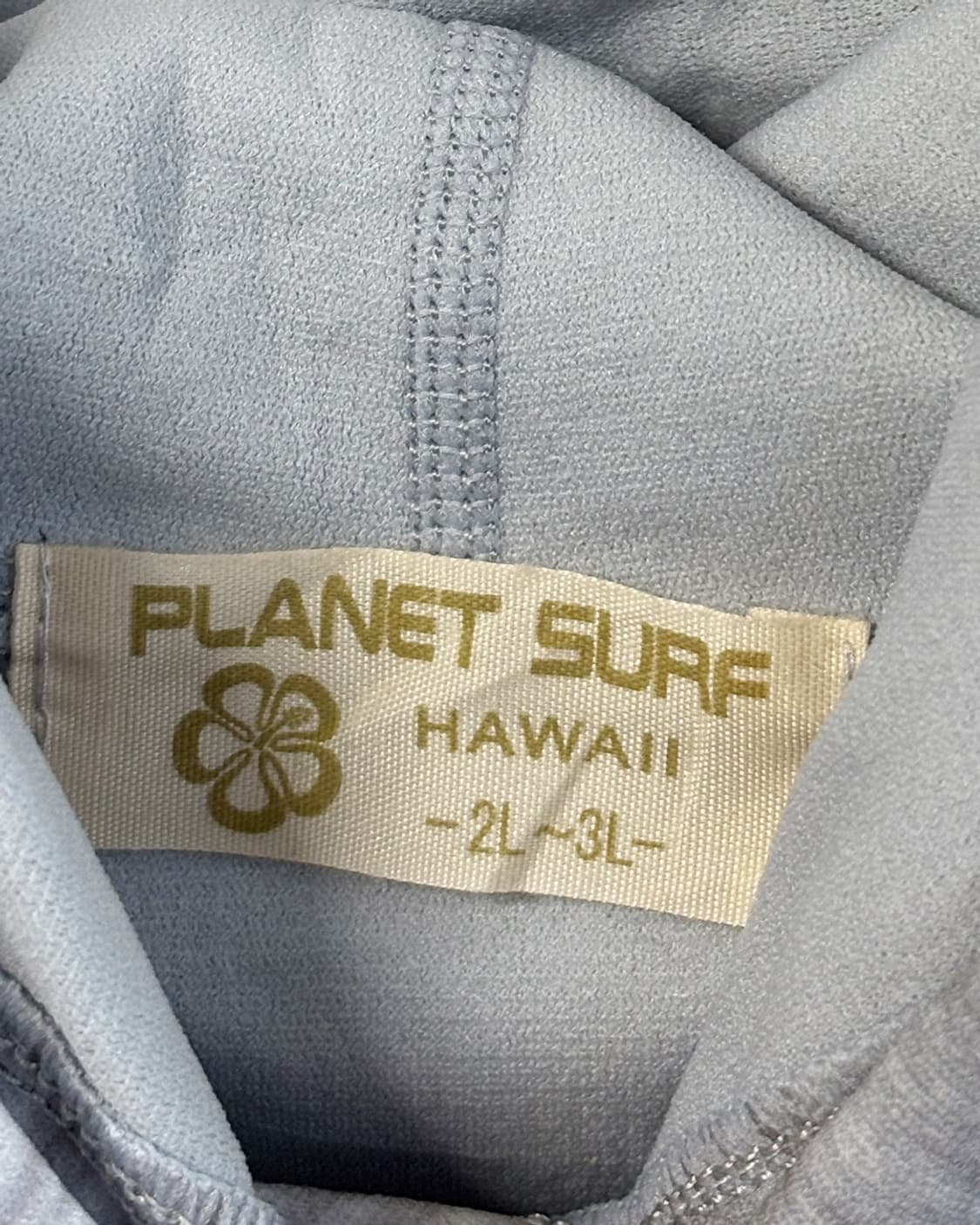 PLANET SURF HAWAII 멜란지 그레이 후드 서핑 원피스 상품이미지6