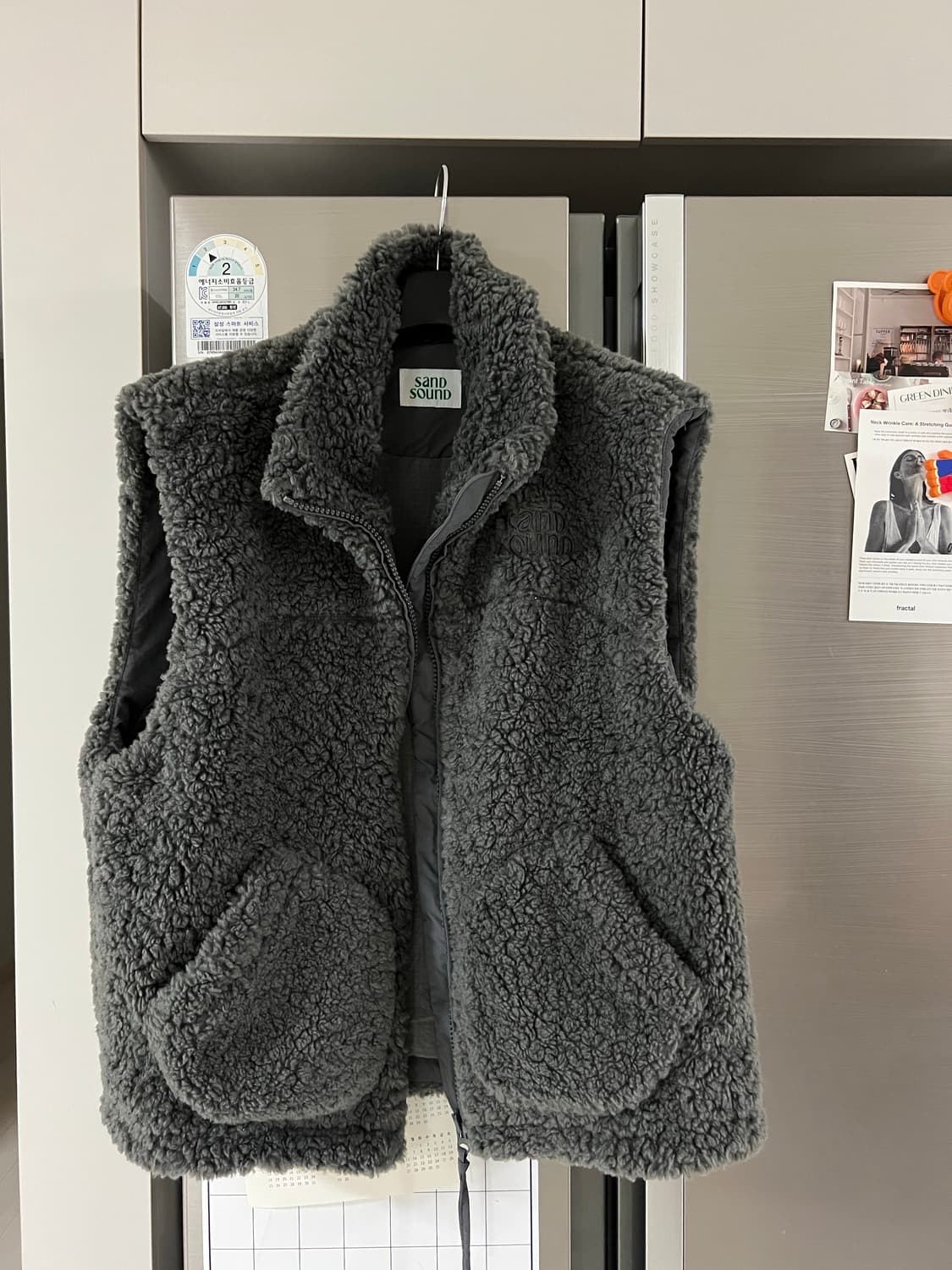 SAND SOUND 후리스 오버핏 베스트 상품이미지3