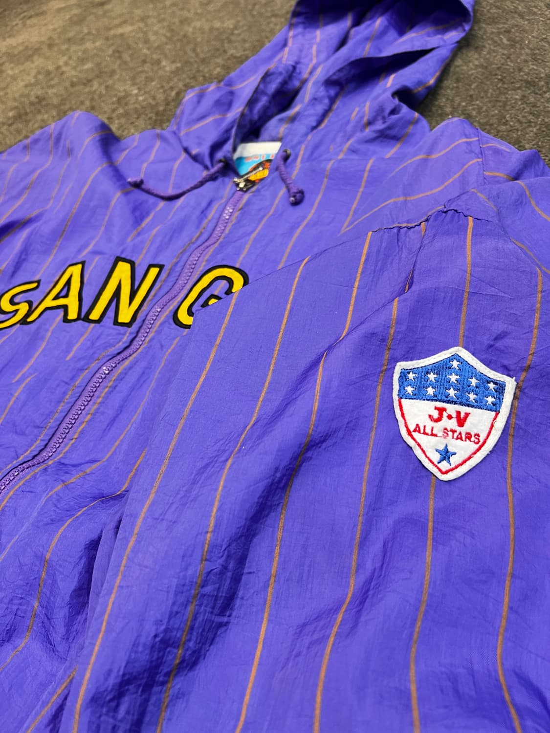 LA 핀스트라이프 후드 자켓 상품이미지3