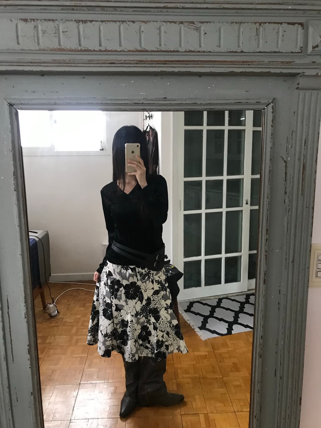 vintage velvet top 상품이미지1