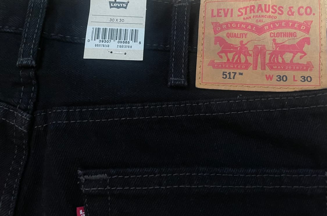 Levi’s 리바이스 517 블랙 30x30 상품이미지4