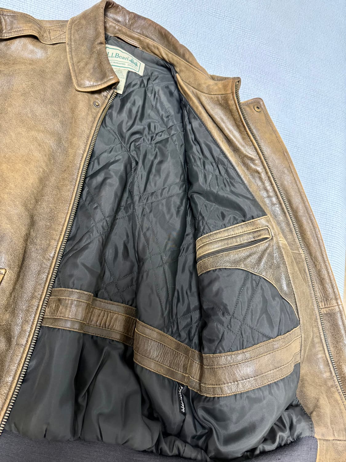 [XL] LL bean A-2 플라이트 가죽자켓 상품이미지3