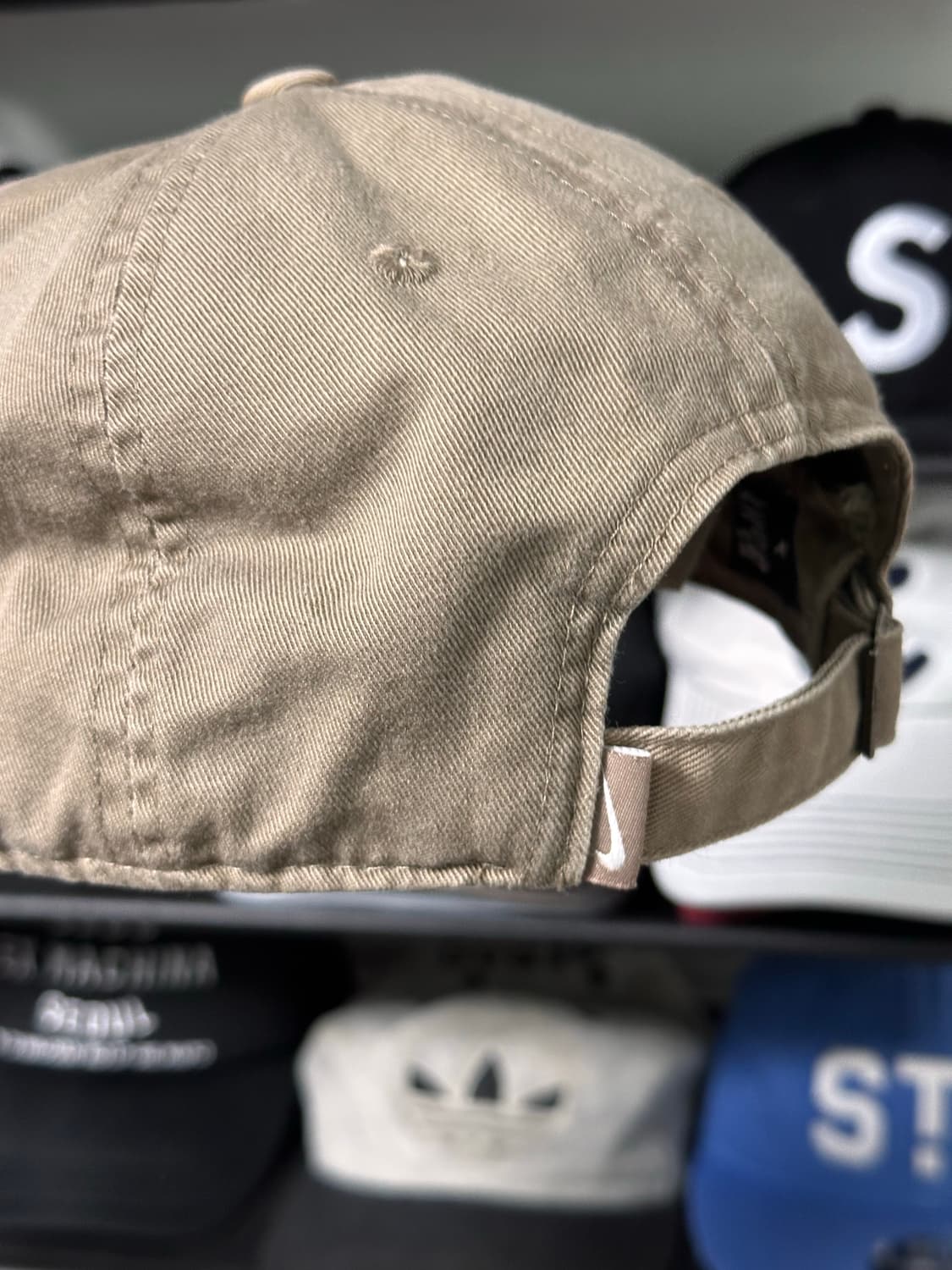 Nike 헤리티지 86 스우시 로고 스트랩백 캡 브라운 상품이미지3