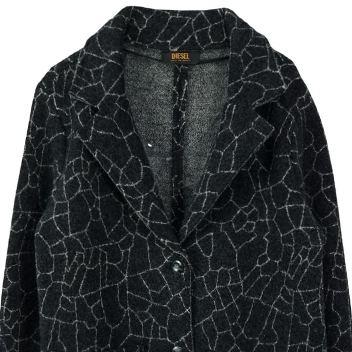[디젤] 크랙 패턴 오버핏 모직 코트 P01559 상품이미지4