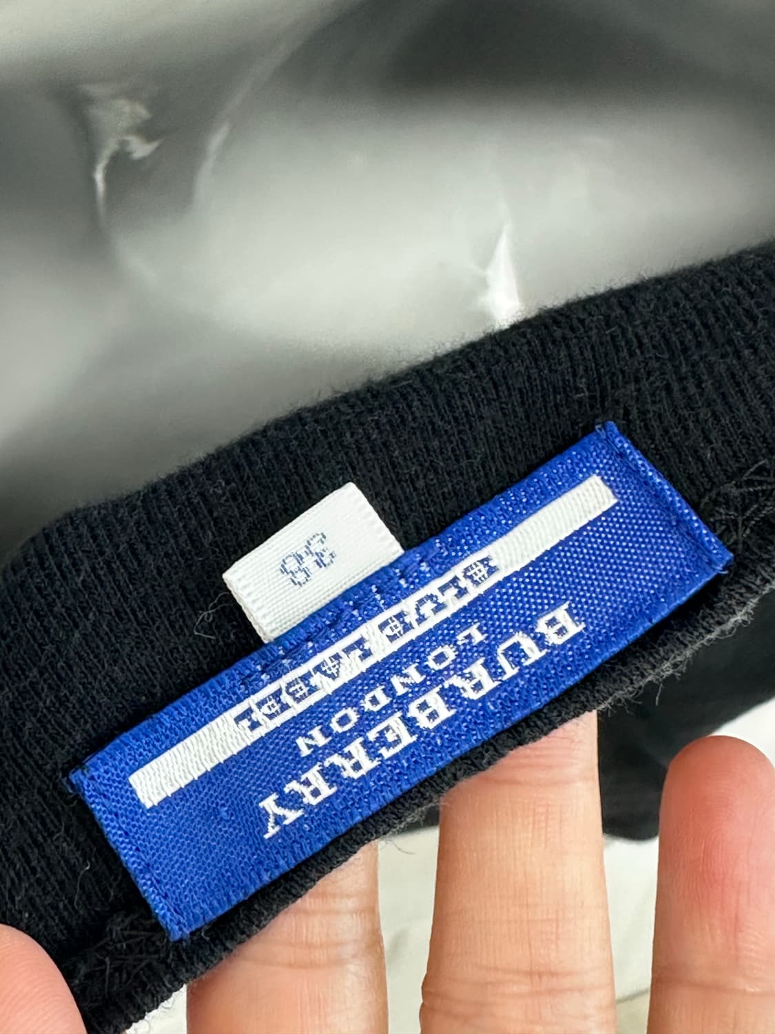 버버리 블루라벨 셔링 블랙 긴팔 티셔츠 상품이미지7