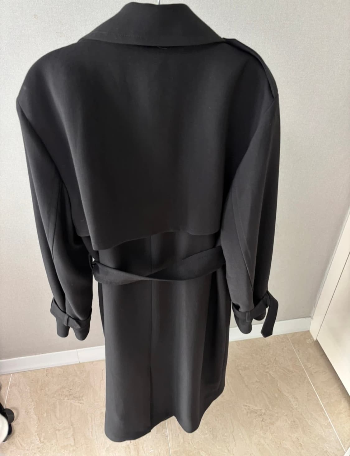 스파오 도톰폴리 롱 트렌치 코트  상품이미지5