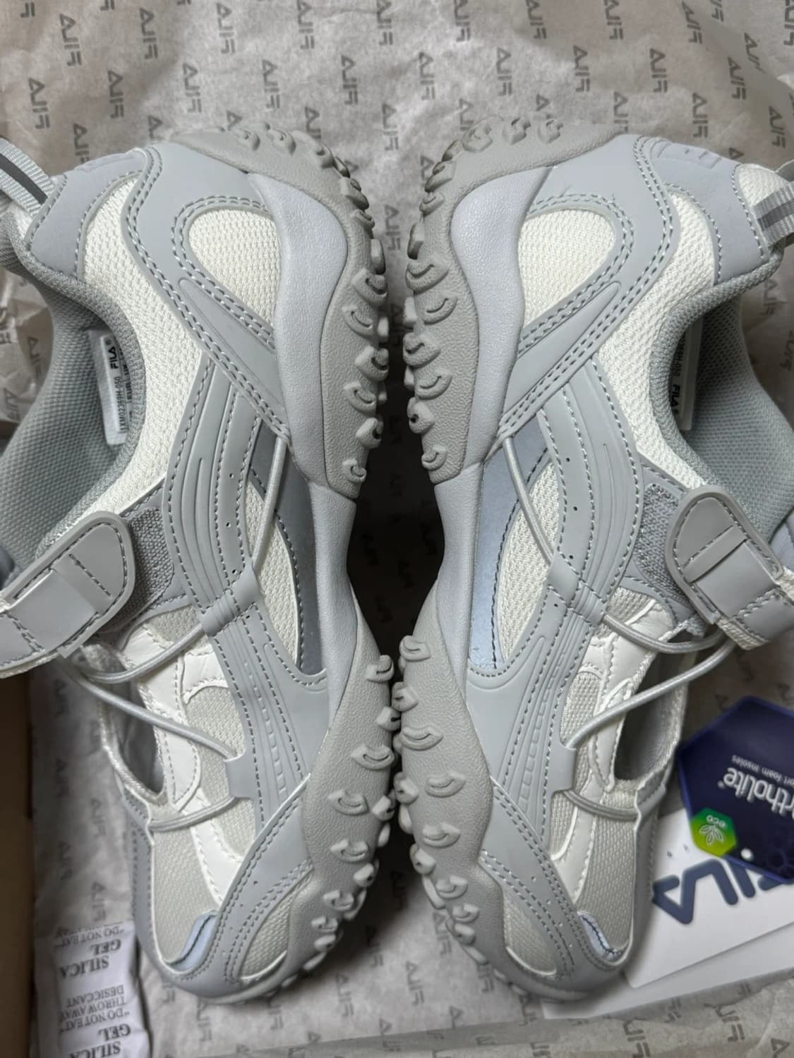 휠라 에샤페 벨크로 그레이 230 1회 착용 상품이미지7