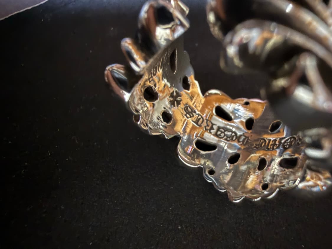 US9 크롬하츠 더블플로랄링 새상품 상품이미지3