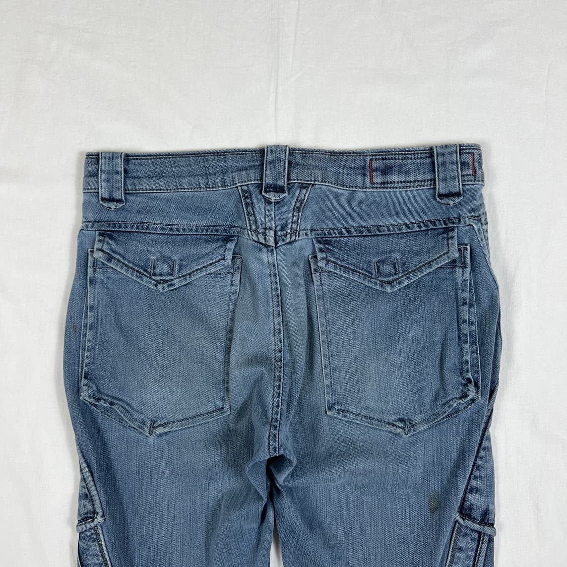 90‘s 마리떼프랑소와저버 본디지 카고 데님팬츠 청바지 상품이미지7