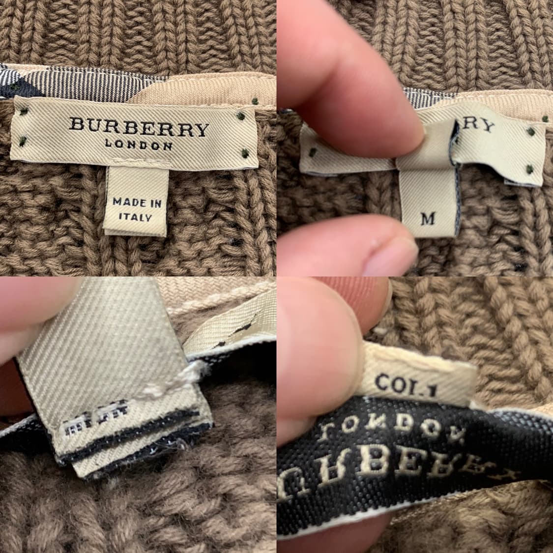 BURBERRY LONDON 버버리 런던 케이블 니트웨어(코튼)M 사이즈 상품이미지8