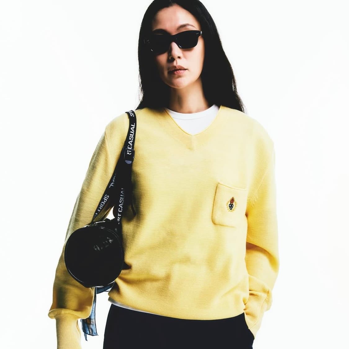 (남녀공용) 헤리티지플로스 crest merino wool v-neck 상품이미지3