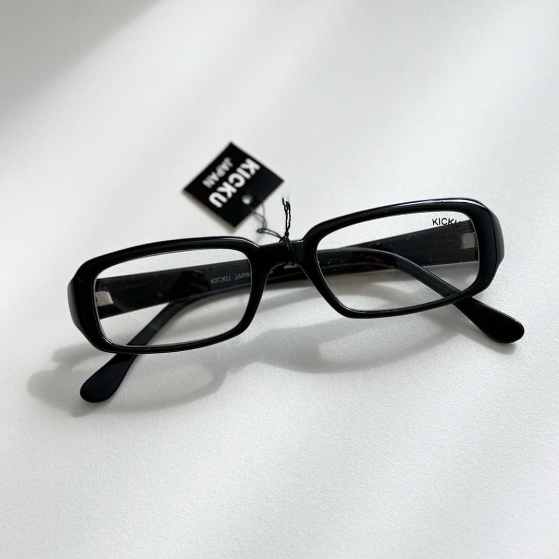 90s 뿔테 스퀘어 안경 (KICKU JAPAN) 상품이미지1
