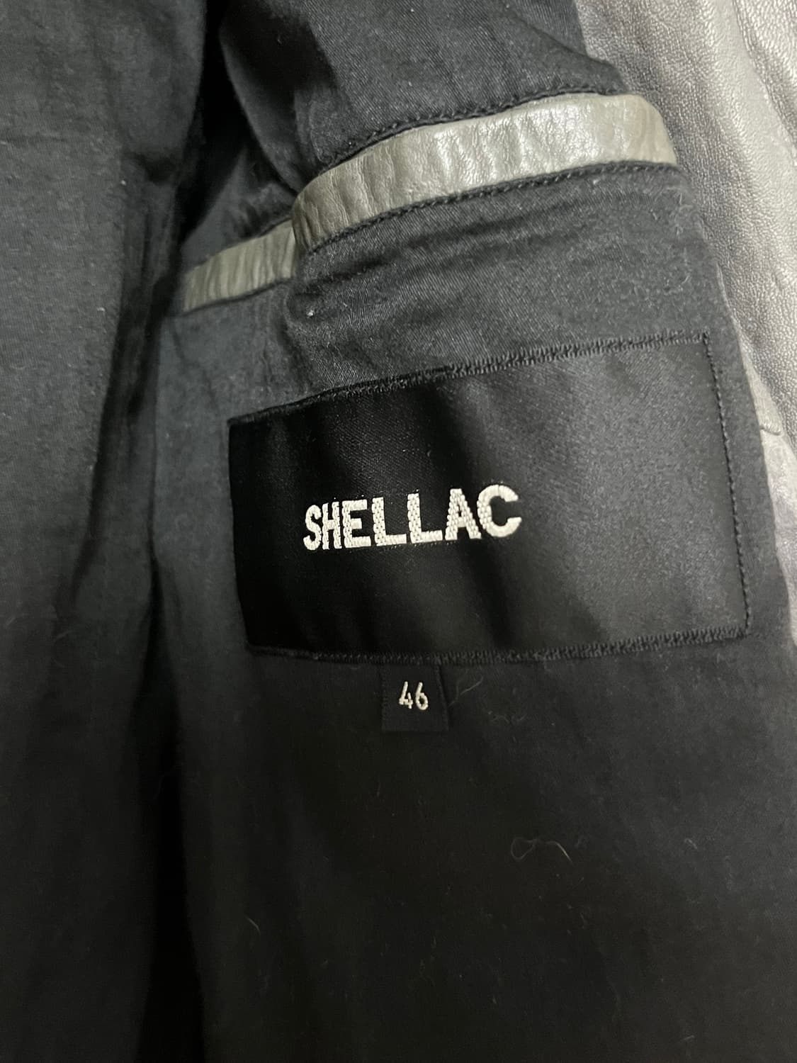 shellac cow leather jacket 상품이미지4