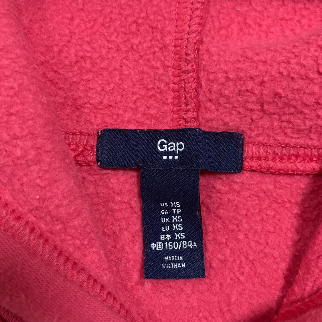 GAP 스펠아웃 빅로고 핑크 후드티 상품이미지3