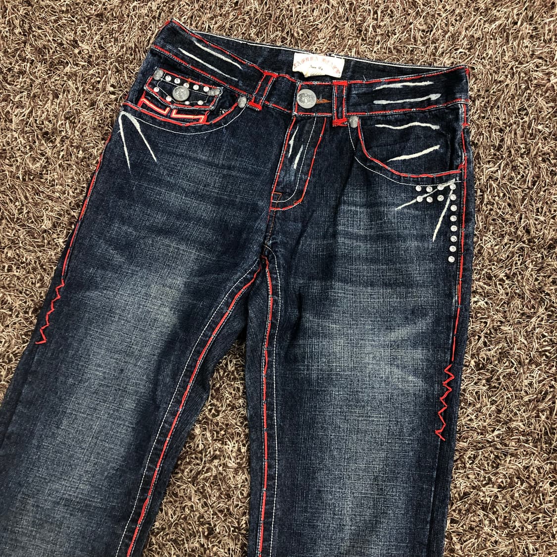 라구나비치 스티치 큐빅 부츠컷 데님 팬츠 상품이미지5