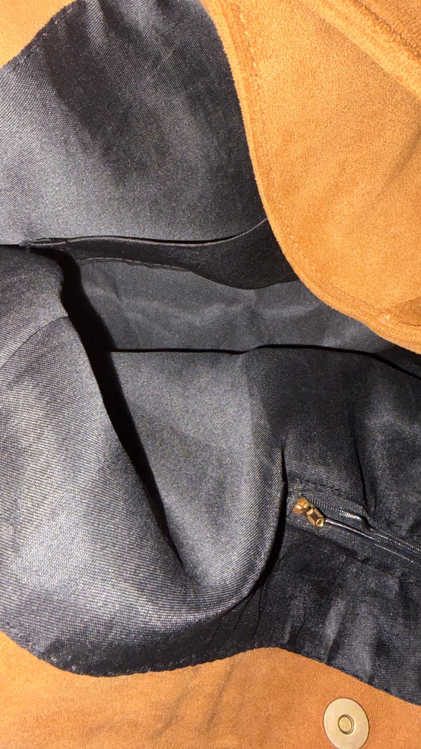 급처)) 카멜&블랙 스웨이드 가방 보부상백 숄더백 일괄 상품이미지3