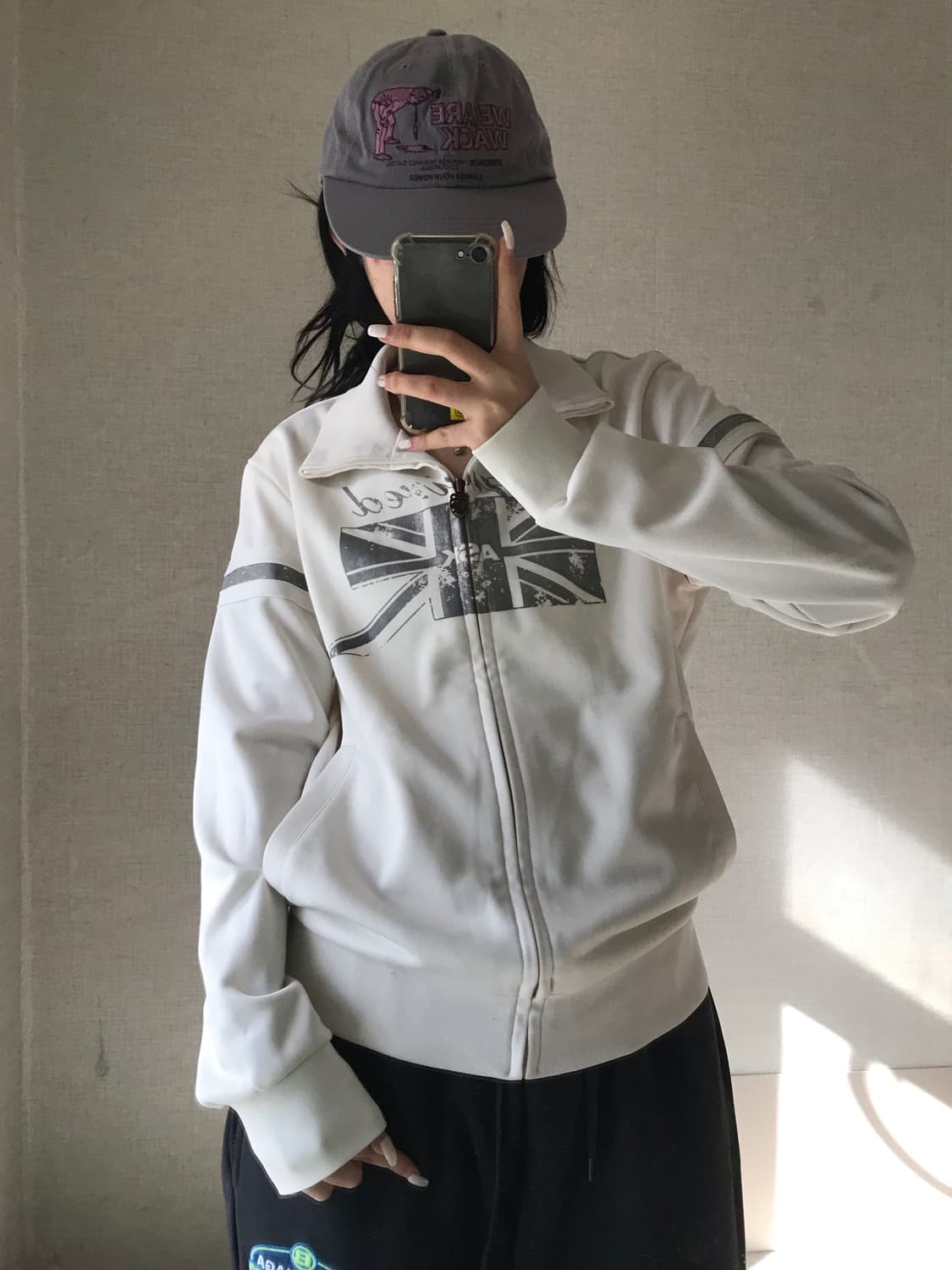 에스크 잉글랜드 화이트 실버 집업 상품이미지2