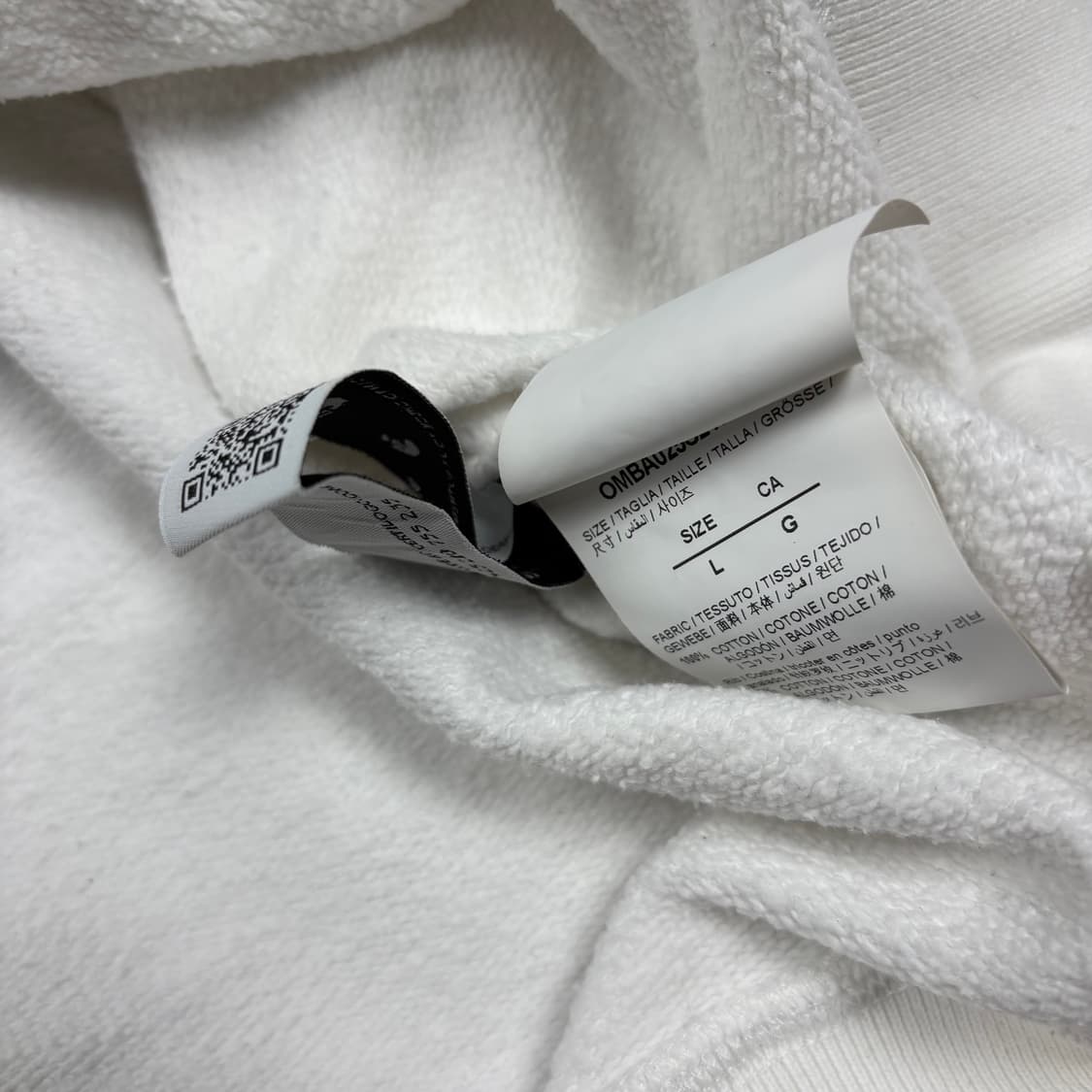 오프화이트 화이트컬러 마커 슬림 애로우 맨투맨 상품이미지6