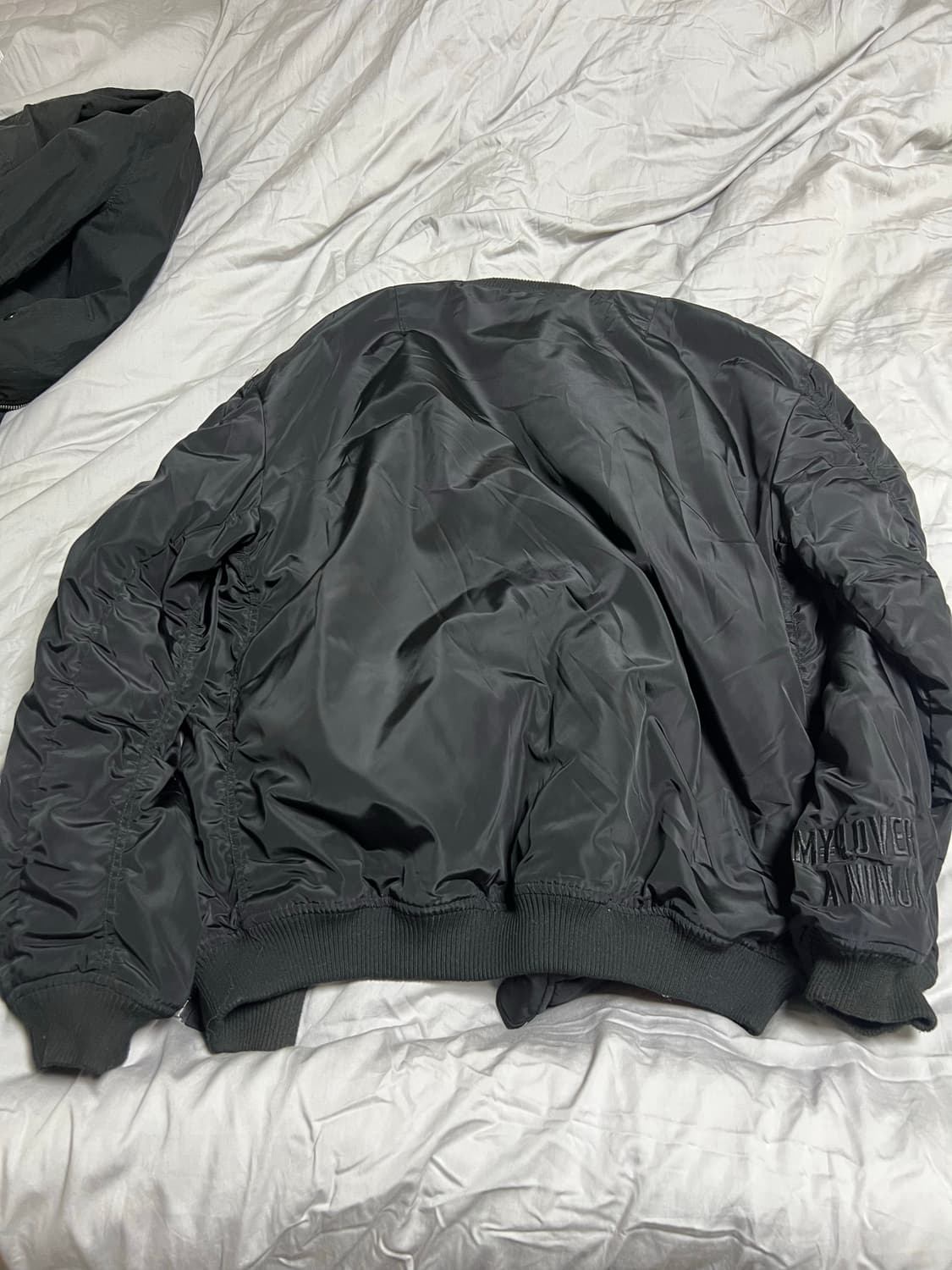 NINJA FRESH/블랙 항공 점퍼 MA-1 봄버/M 상품이미지2