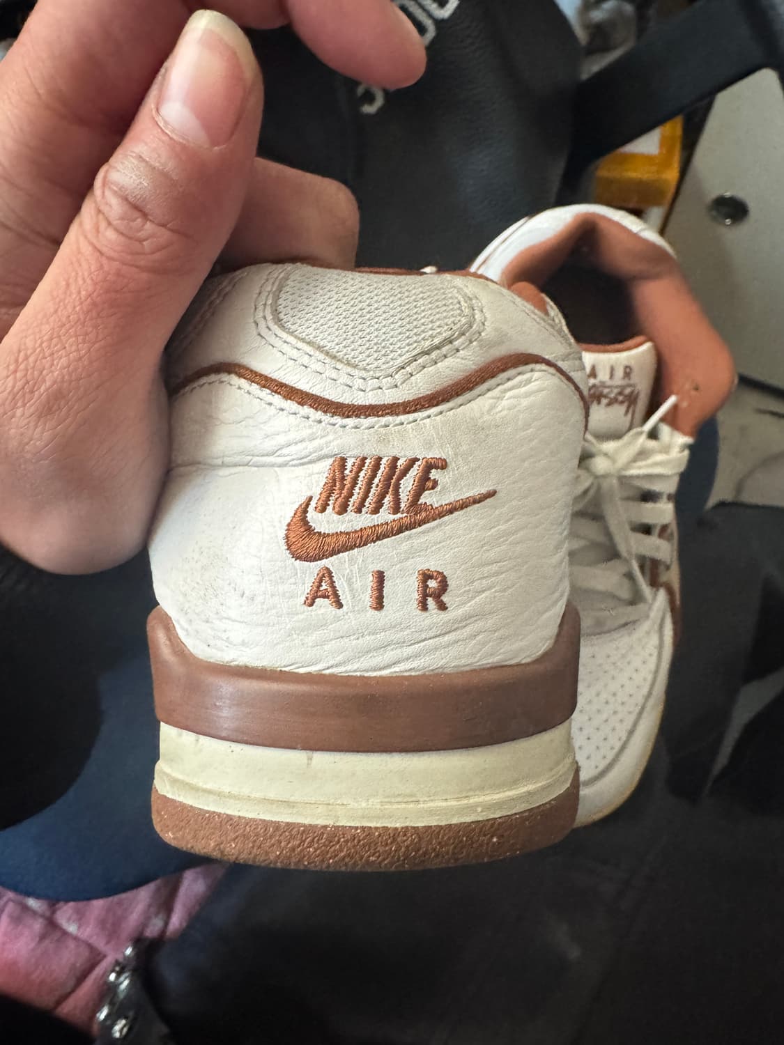 나이키 x 스투시 에어 플라이트 로우 화이트 앤 피칸 상품이미지5