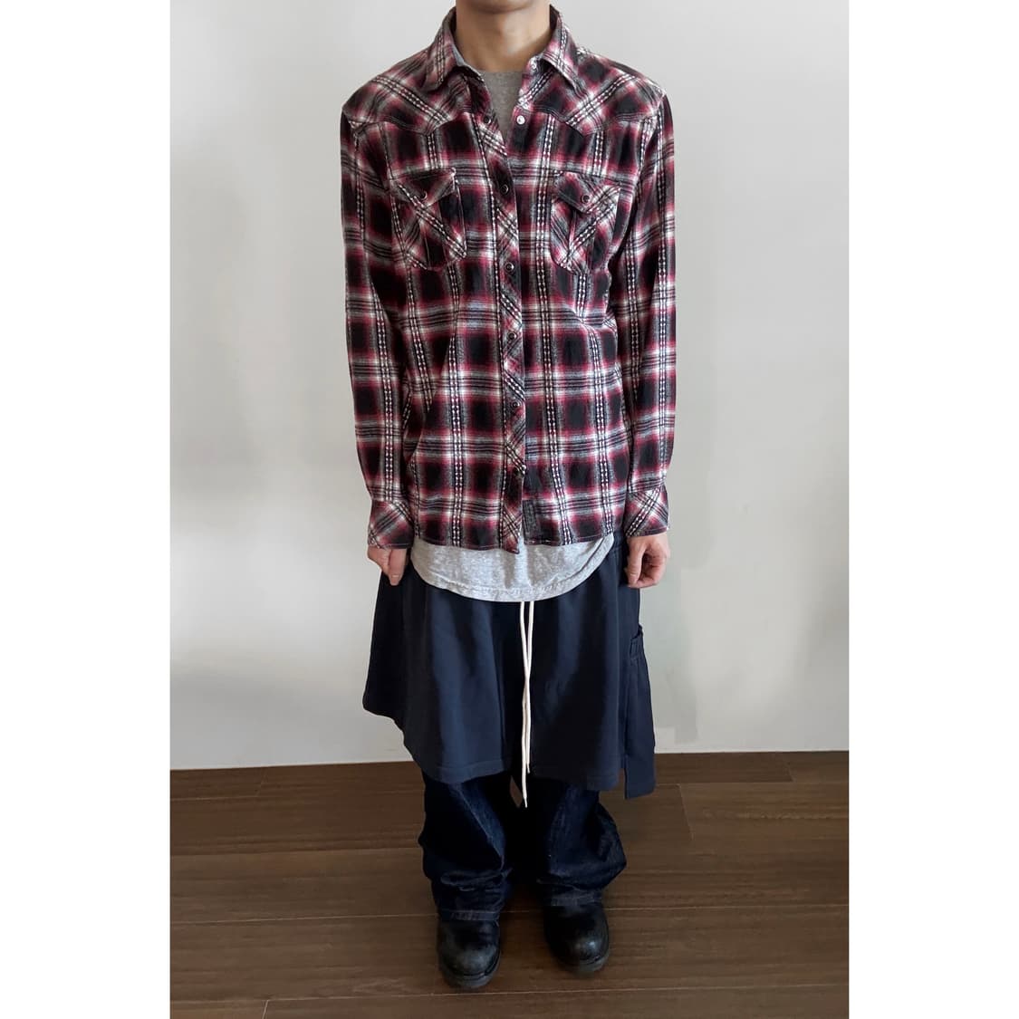 Ethnic Checkered Shirt 상품이미지1