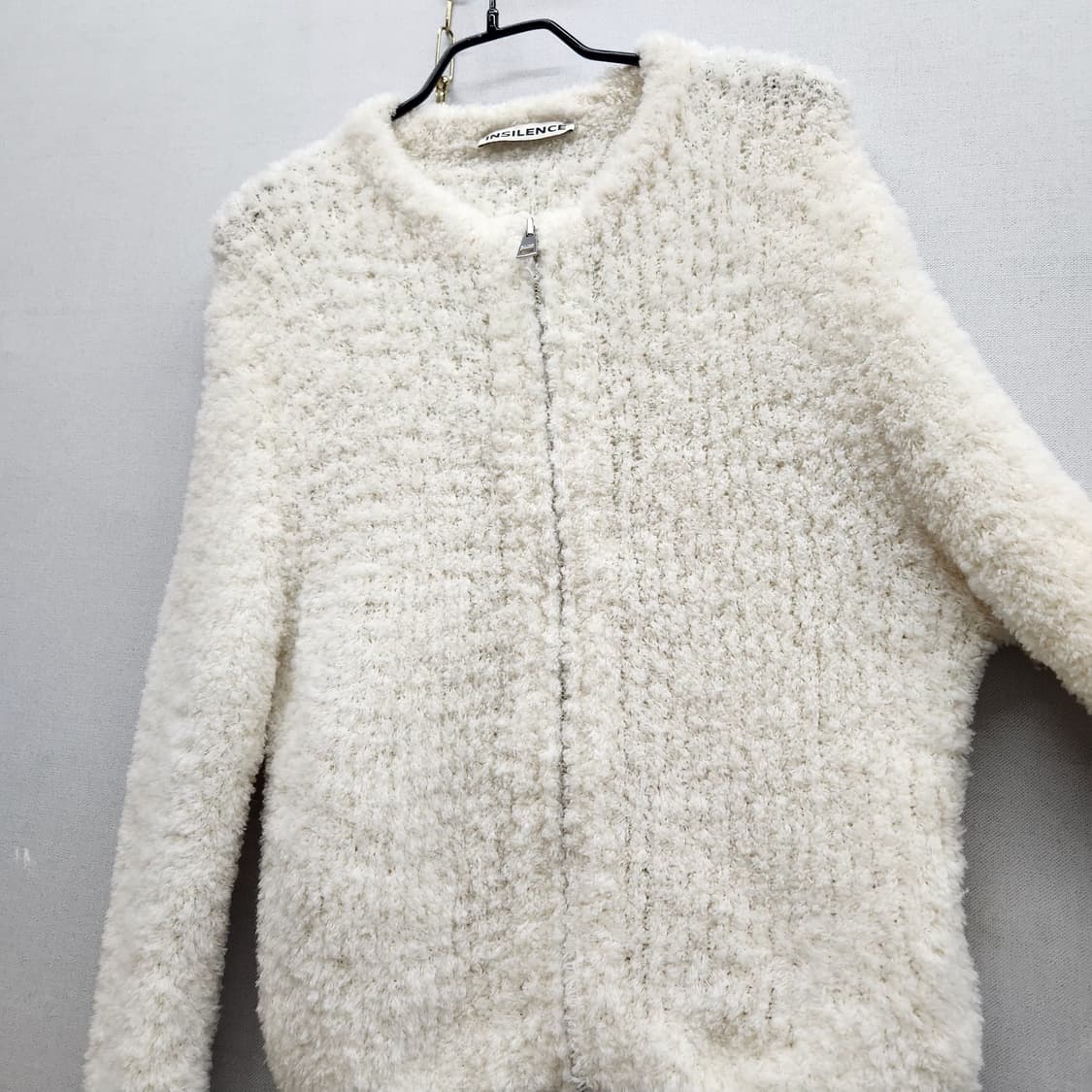 인사일런스 소프트 부클 투웨이 집업 가디건 S(M) 상품이미지4