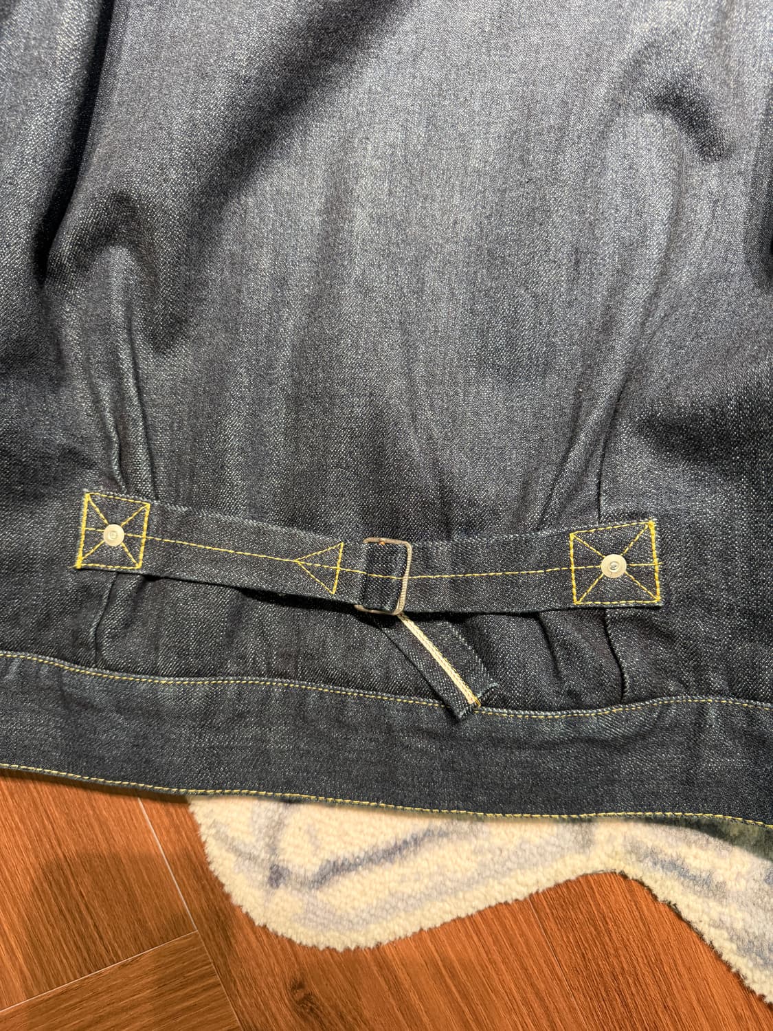 네이버후드 19FW 울 안감 리지드 스톡맨 타입2 데님 자켓 블랭킷 상품이미지4