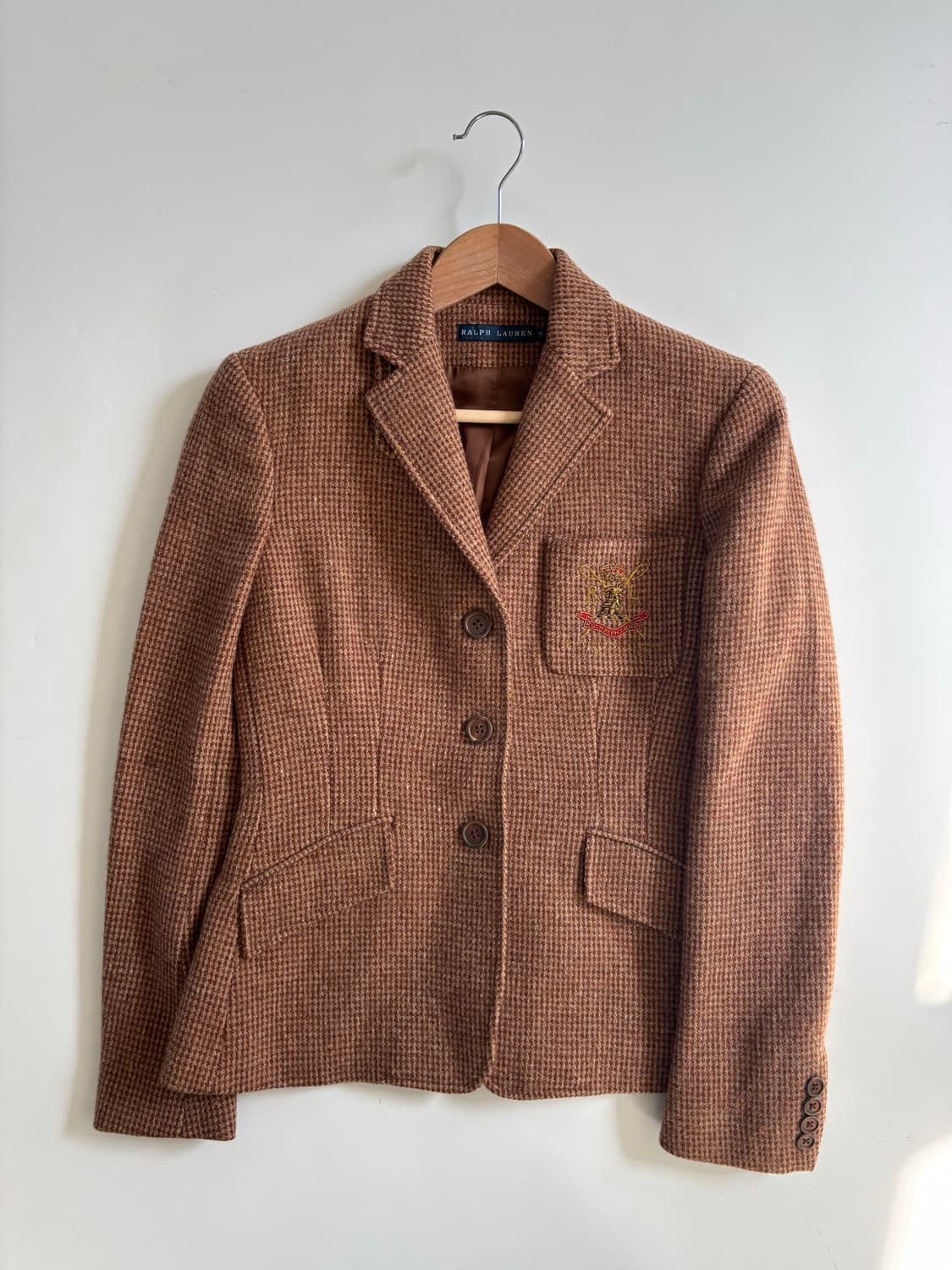 Polo 랄프로렌 레드베이지 울 자수 블레이저 상품이미지4