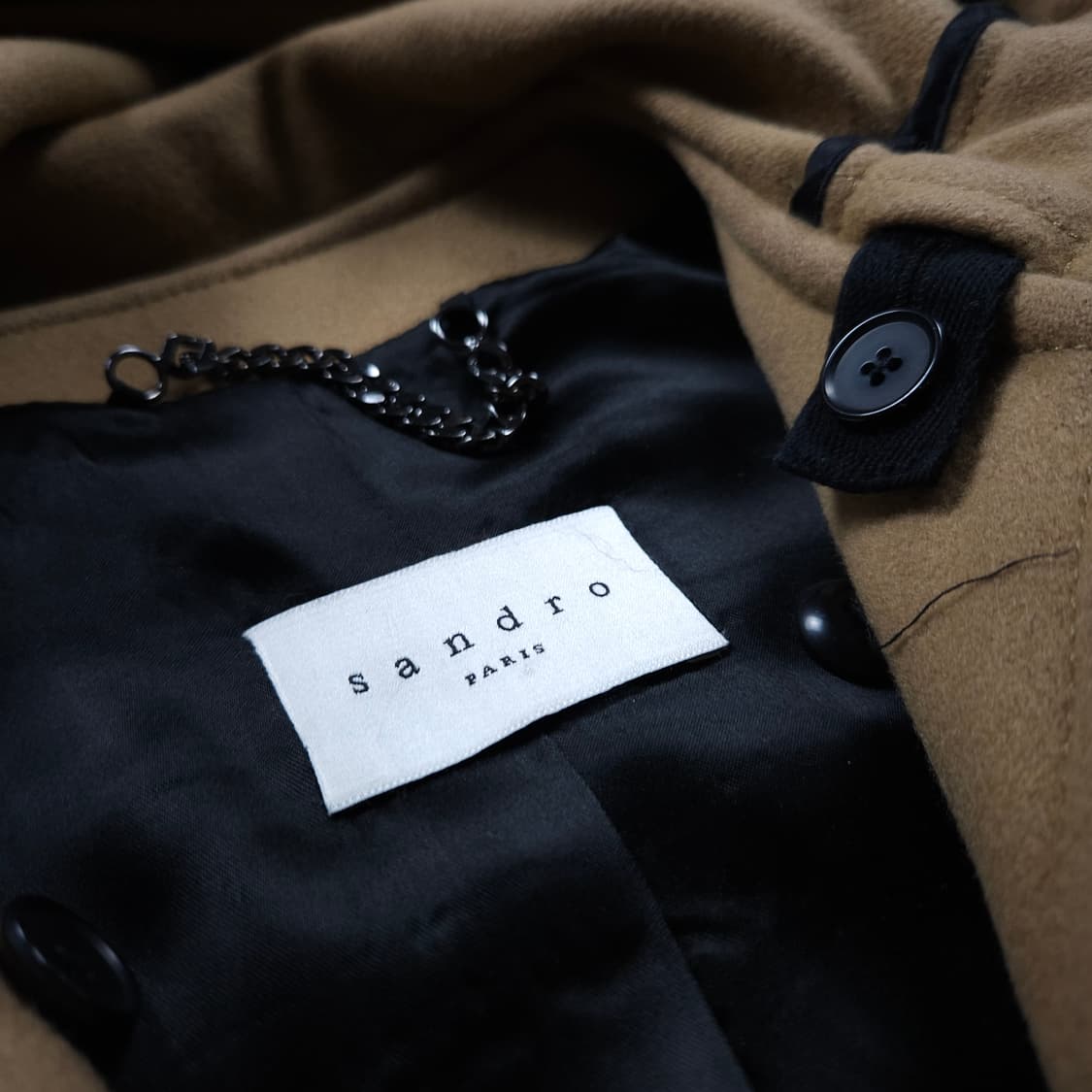 산드로 파리 우먼스 캐시미어 혼방 더플 코트 (85) 상품이미지5