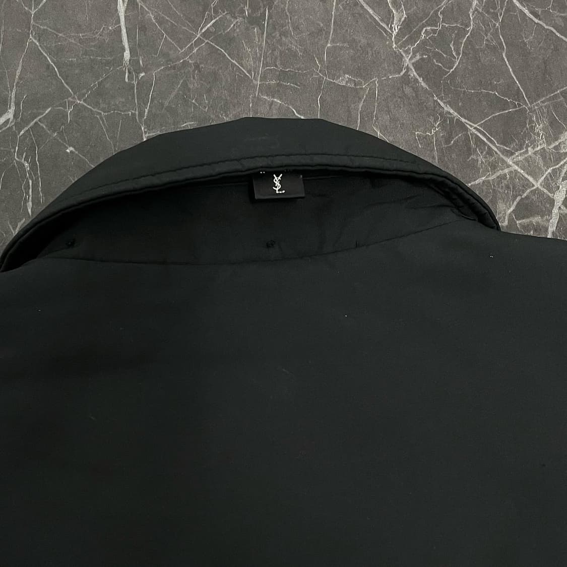 XL 입생로랑 로고 블랙 패디드 패딩자켓 상품이미지5