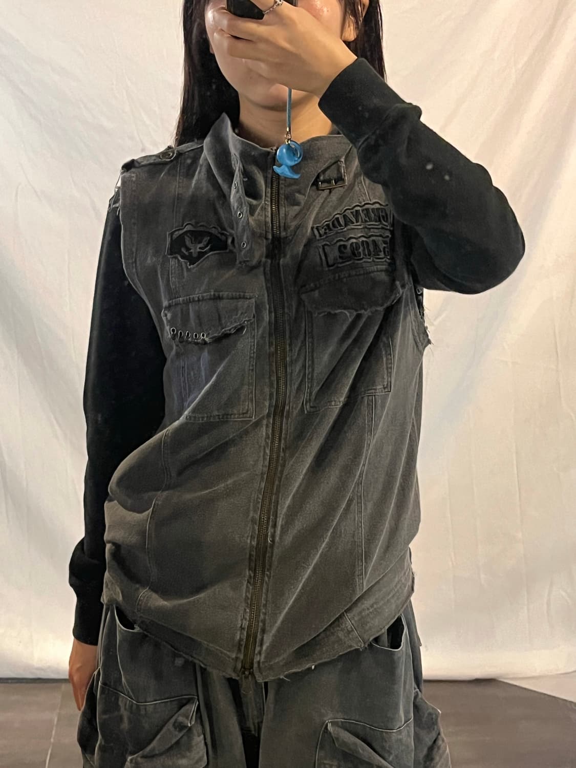Ppfm two-way zip-up vest 상품이미지3