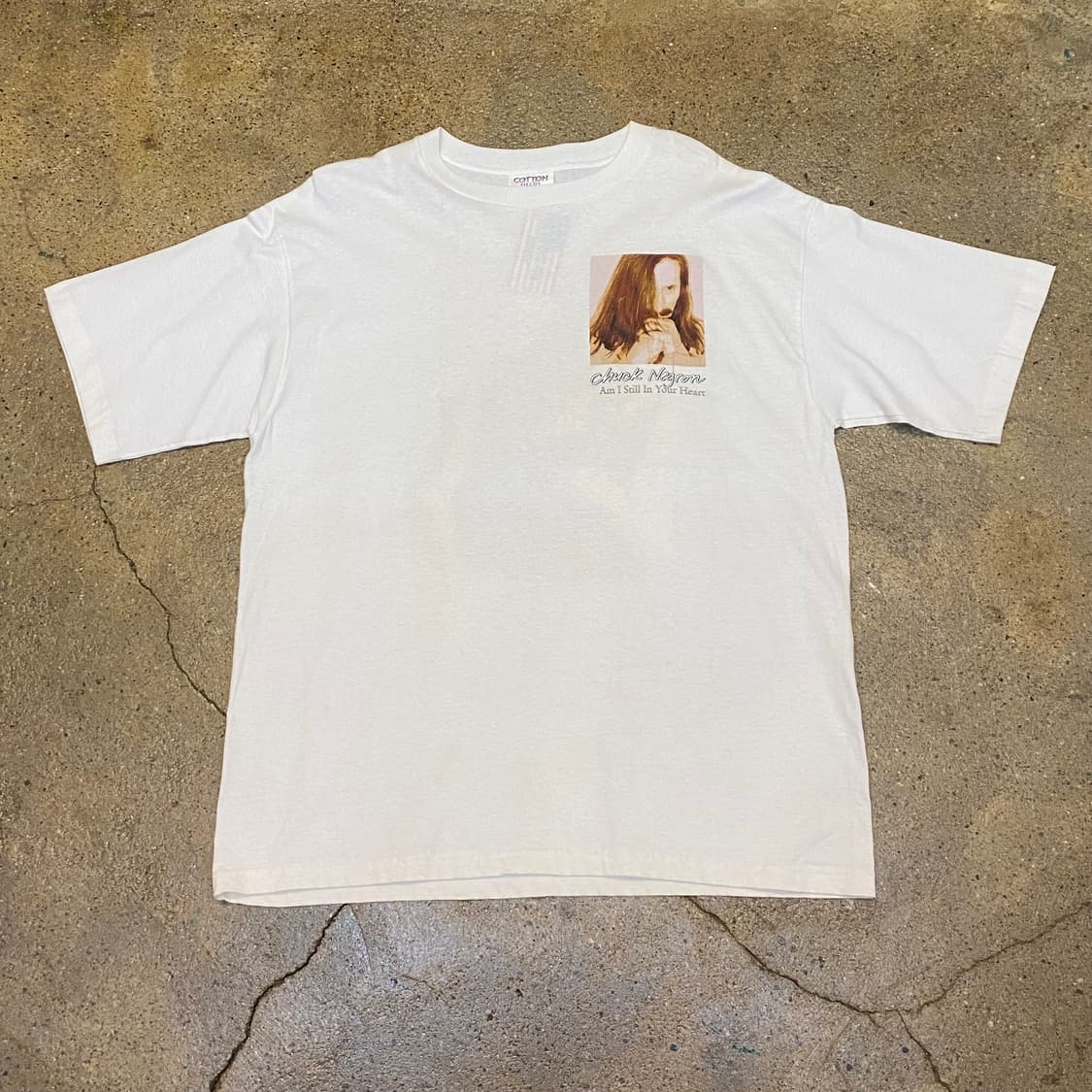 새상품) 미국 빈티지 척 네그론 Chuck Negron 프린팅 반팔티 상품이미지1