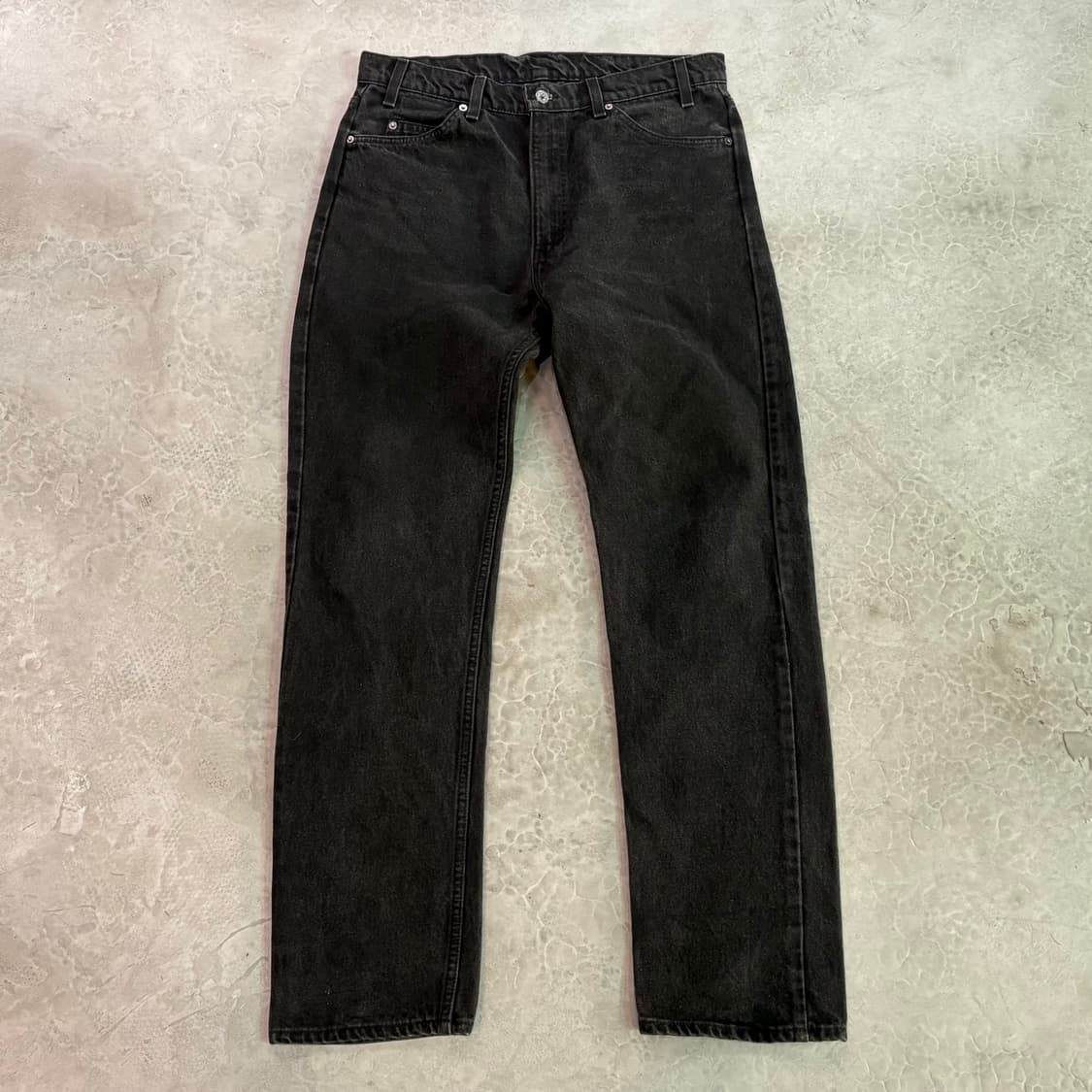 [36/32] 90s USA🇺🇸 리바이스 505 오렌지 탭 블랙 흑청 상품이미지1