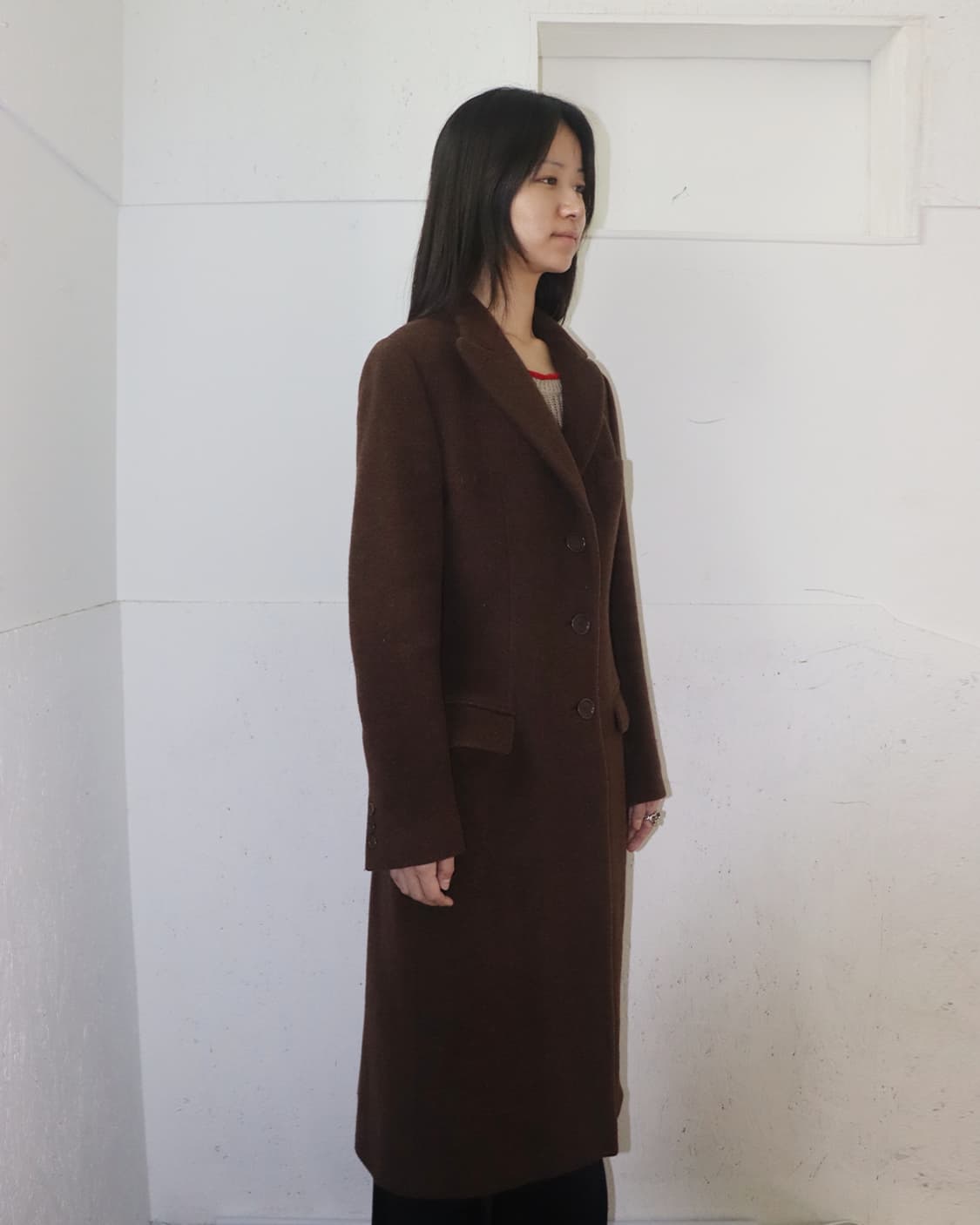 돌체 앤 가바나 90s 울 오버코트 딥 브라운 상품이미지2