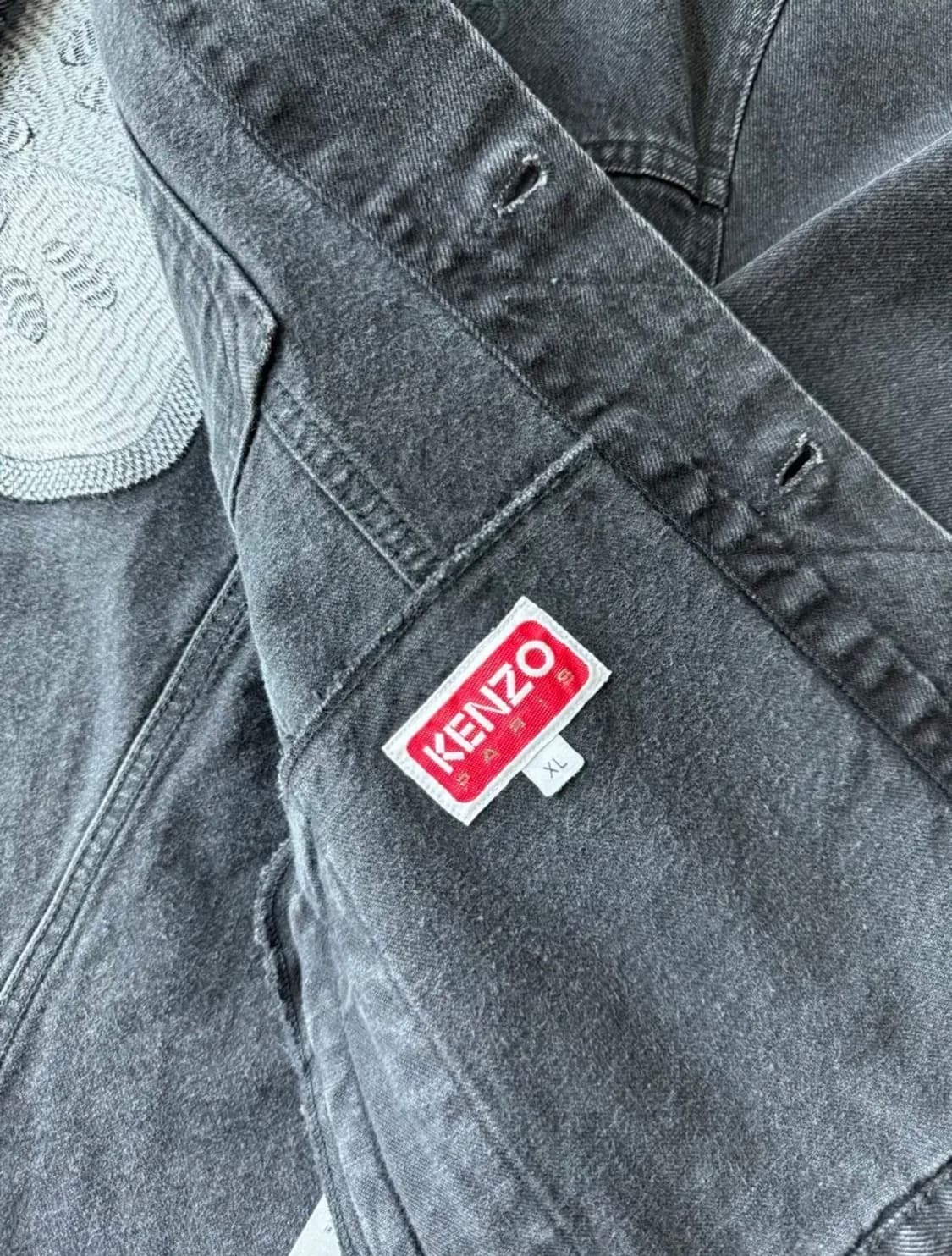 [XL] 겐조 KENZO 흑청 데님자켓 상품이미지6