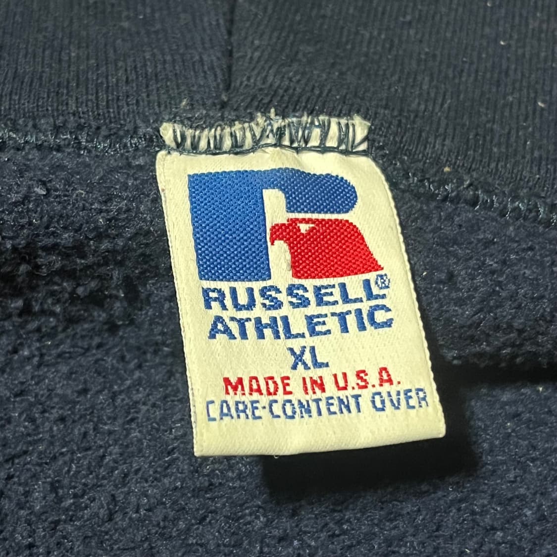 러셀 후드집업 네이비 made in usa 상품이미지3