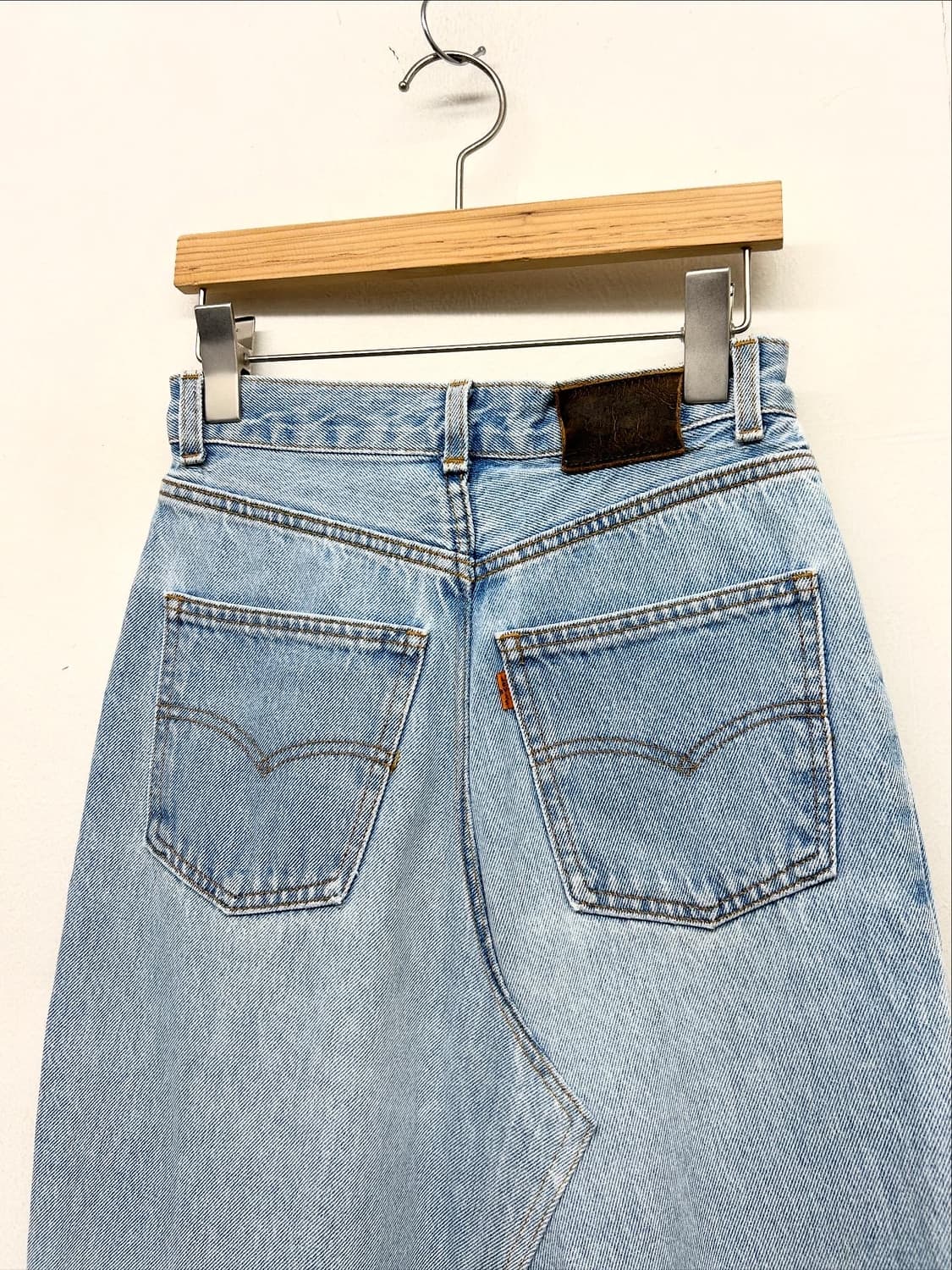 90s 리바이스 오렌지탭 데님 스커트 상품이미지4