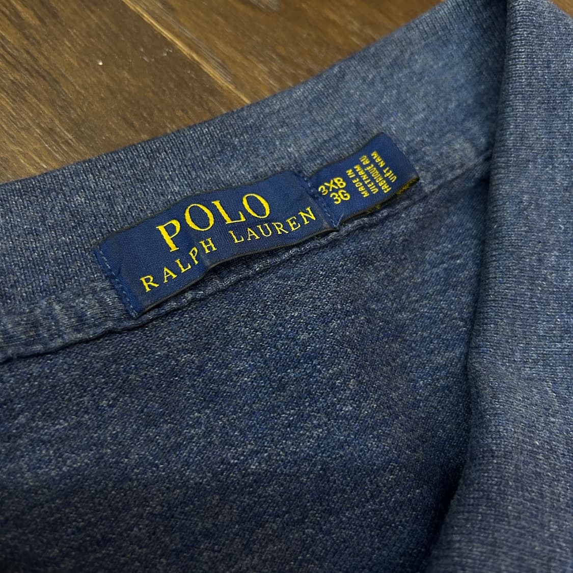 Polo RalphLauren 블루그레이 워싱 PK셔츠 오버핏 카라티 상품이미지5