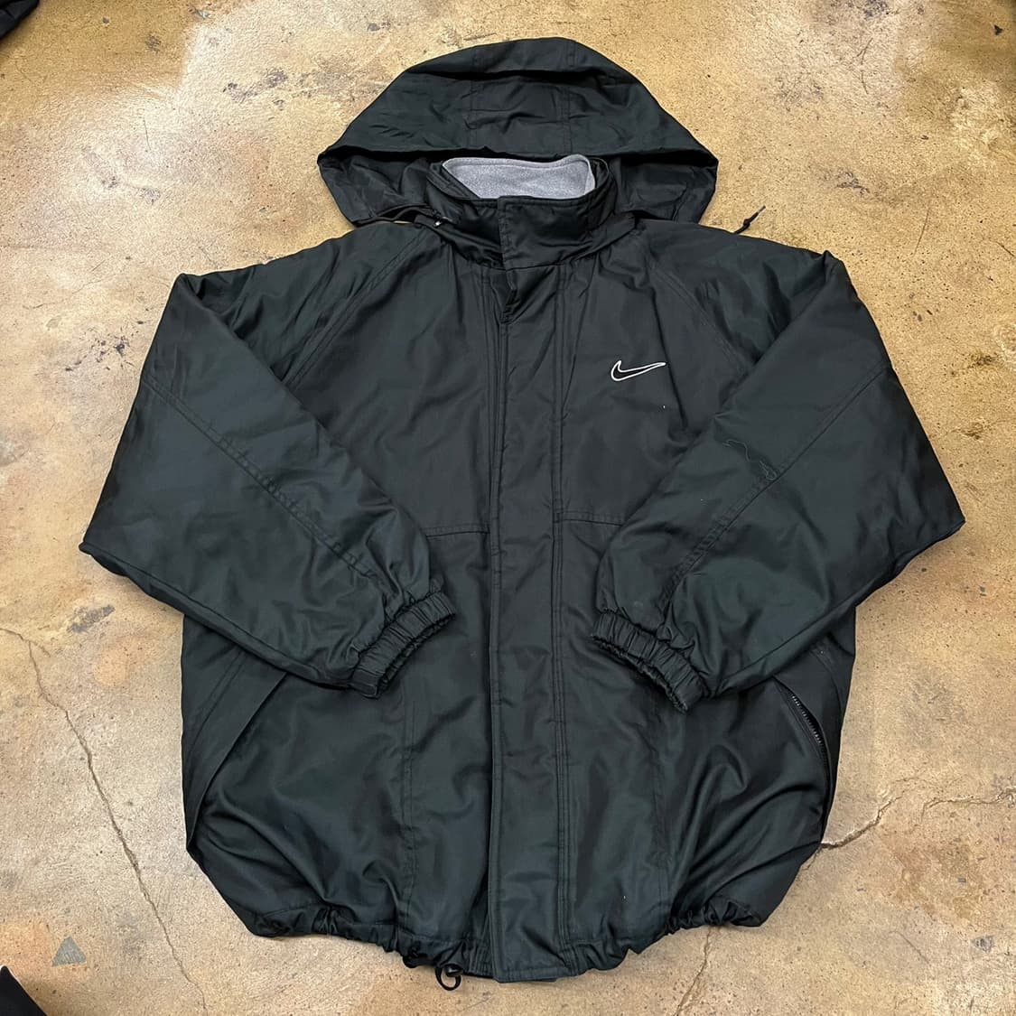 [정품/L] 나이키 블랙 후드 바람막이 자켓 b19 상품이미지2
