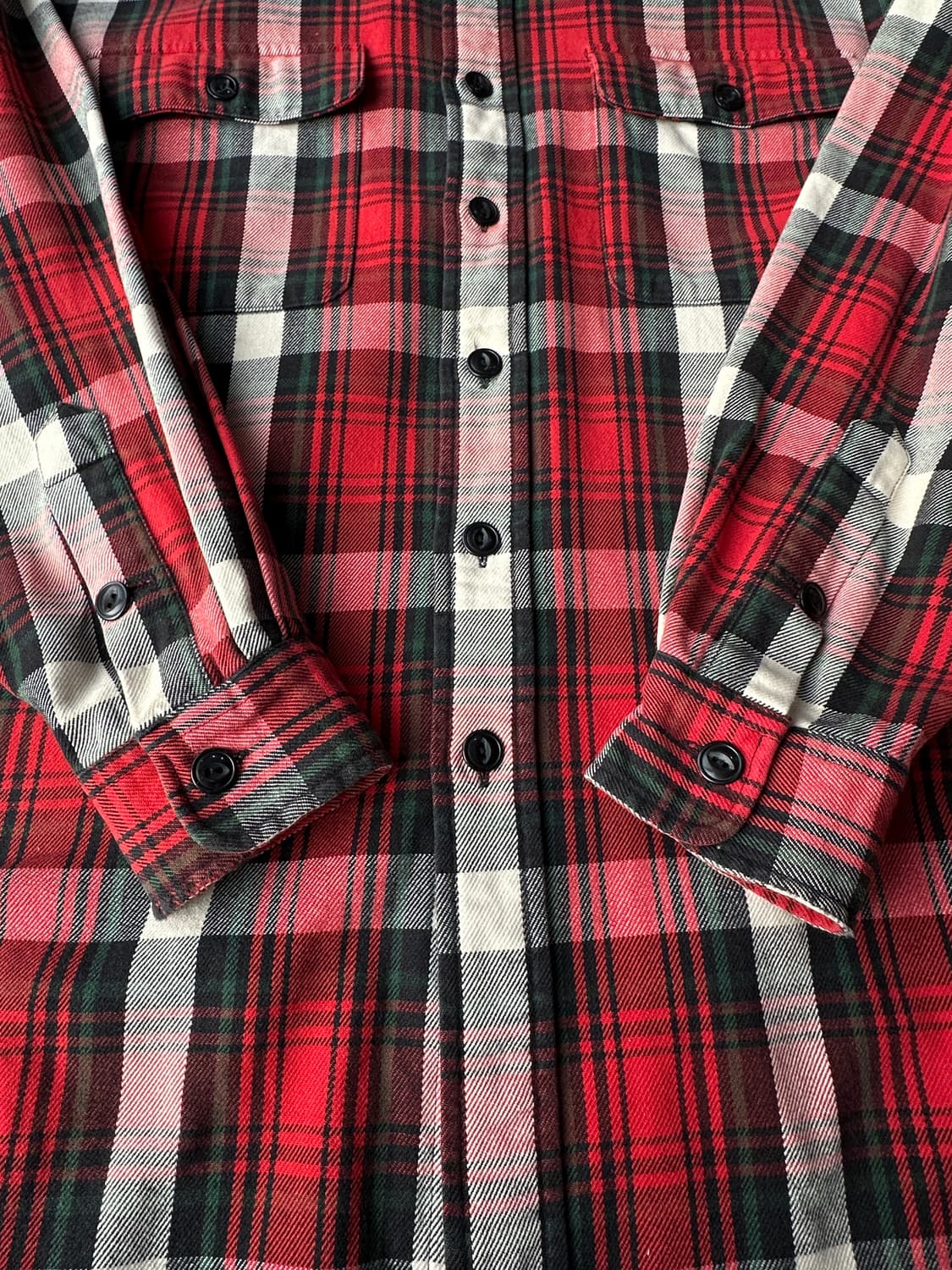 폴로 헤비코튼 타탄체크 워크셔츠 WHITFIELD M 상품이미지5