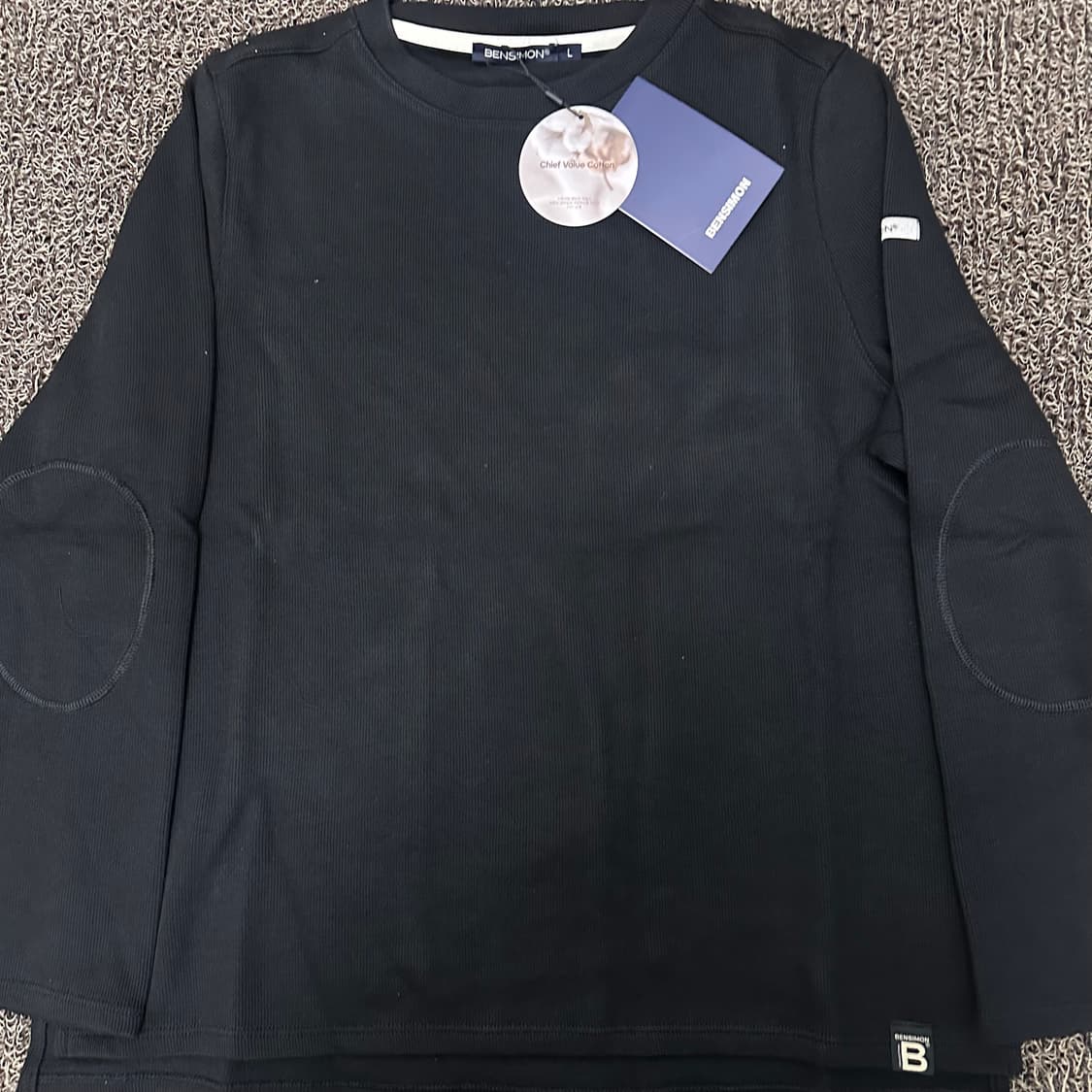 [새상품] 벤시몽 여성 긴팔티셔츠 블랙 L 상품이미지3