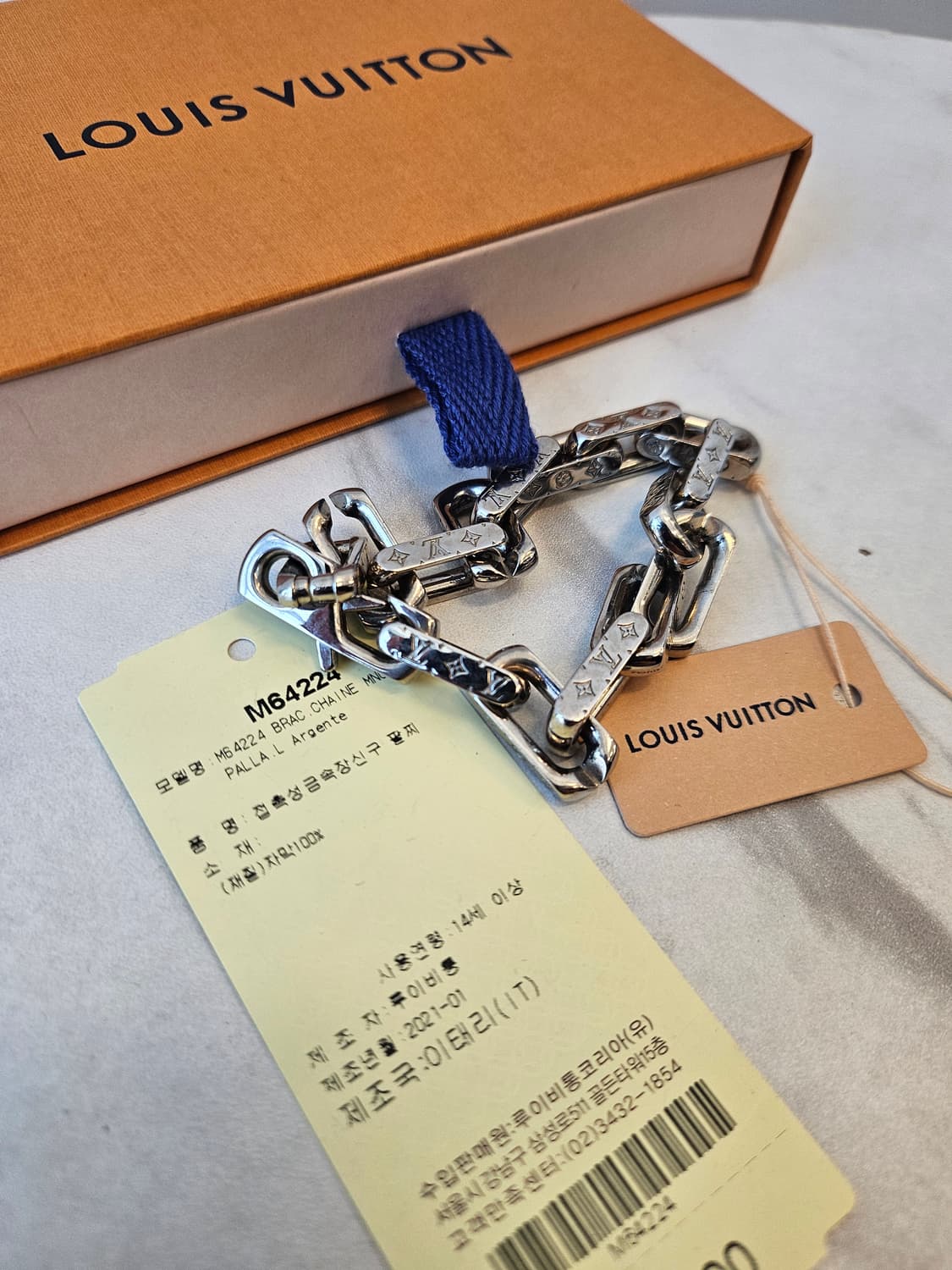 루이비통 버질아블로 모노그램 체인팔찌 L사이즈 상품이미지1