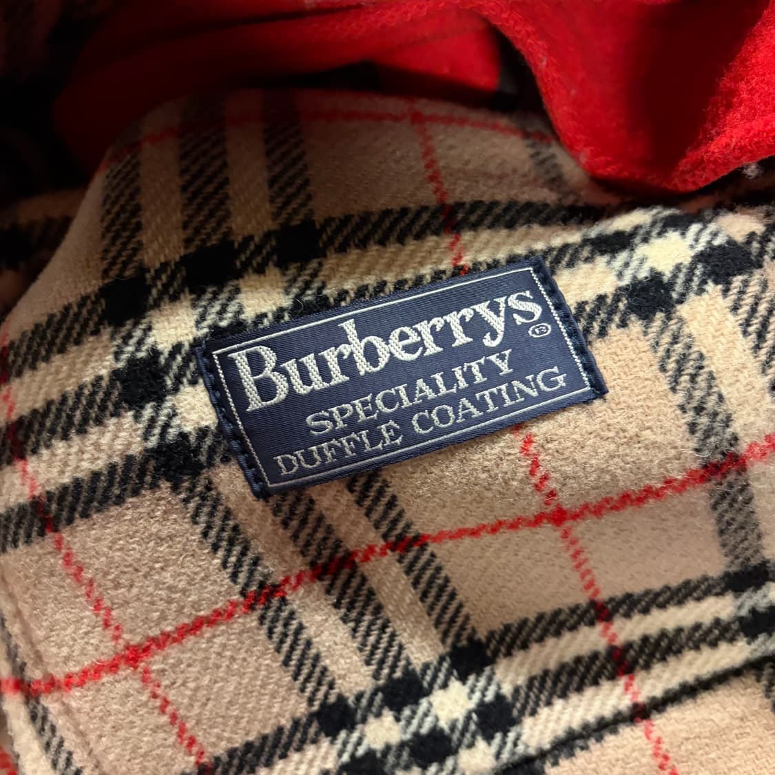 [M] 버버리 글로버울 레드 더플 코트 C923 상품이미지7