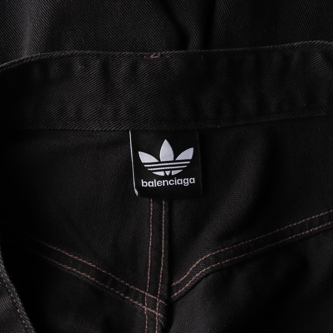 발렌시아가 x 아디다스 23SS 배기 쇼츠 블랙 데님 쇼츠 반바지 M
 상품이미지5