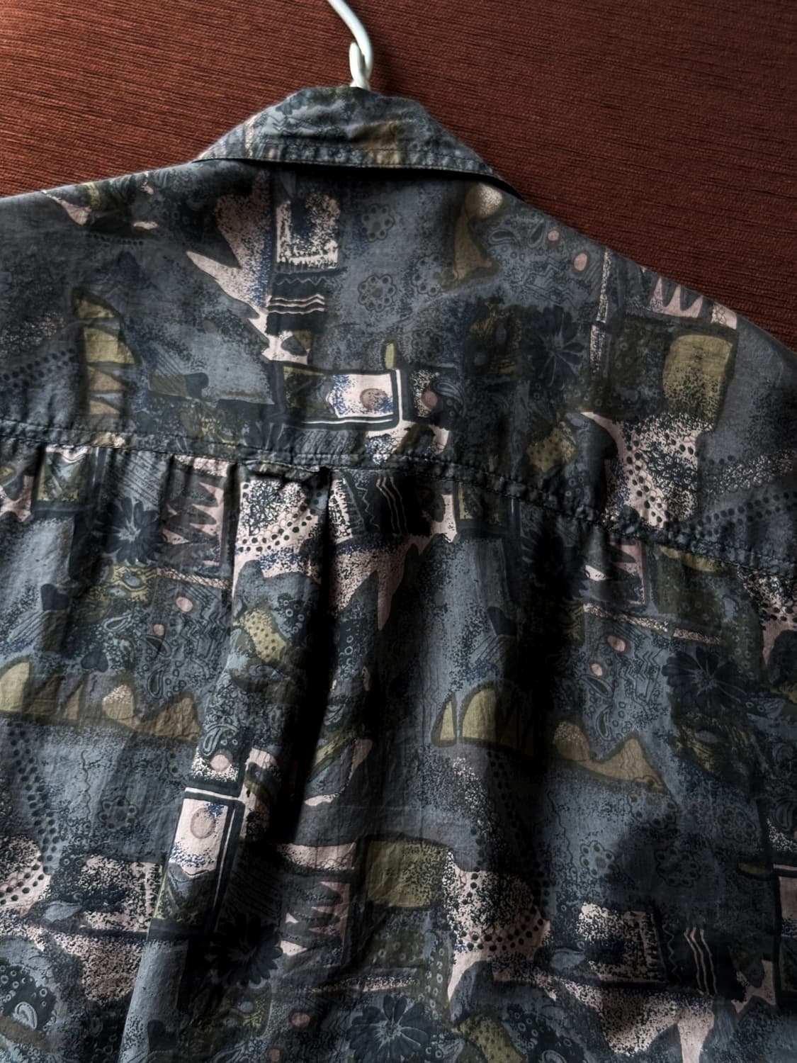 100% silk design patterned blouse shirt 상품이미지6