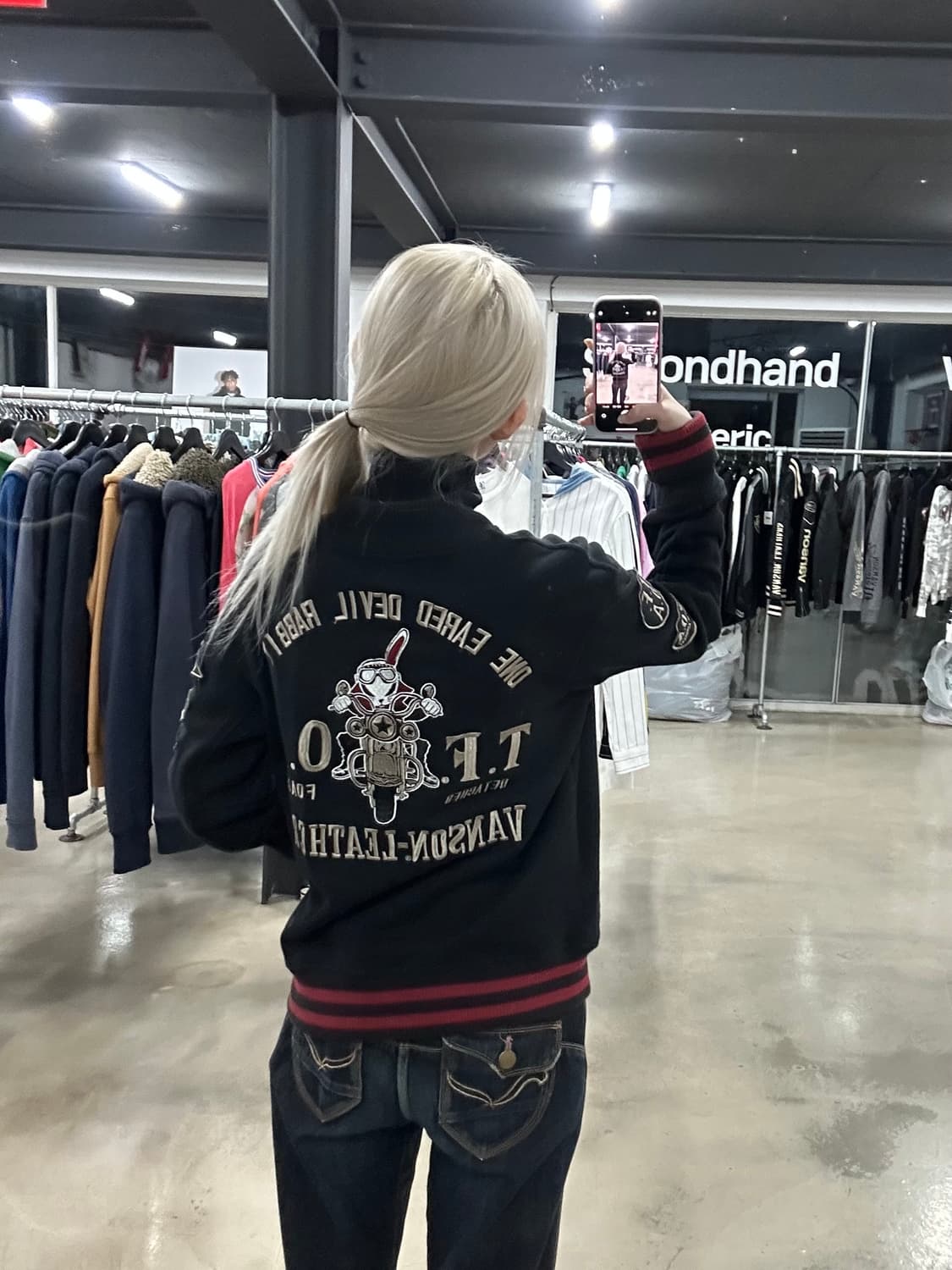 벤슨 백로고 바시티 자켓 상품이미지1