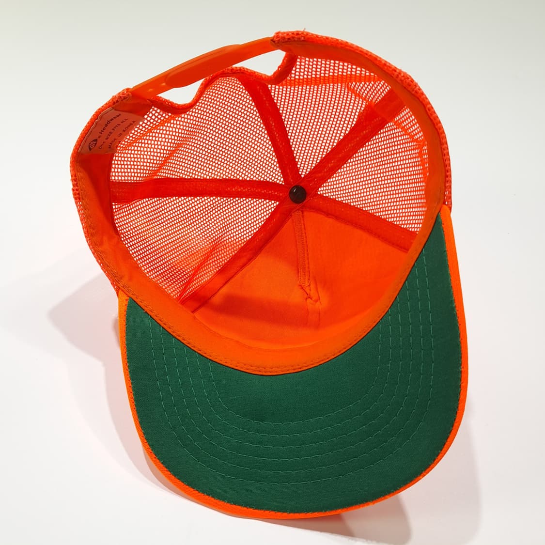 VA 80s 한국판 벅스 헌팅 월계수 오렌지 메쉬 트러커캡 P2055 상품이미지6