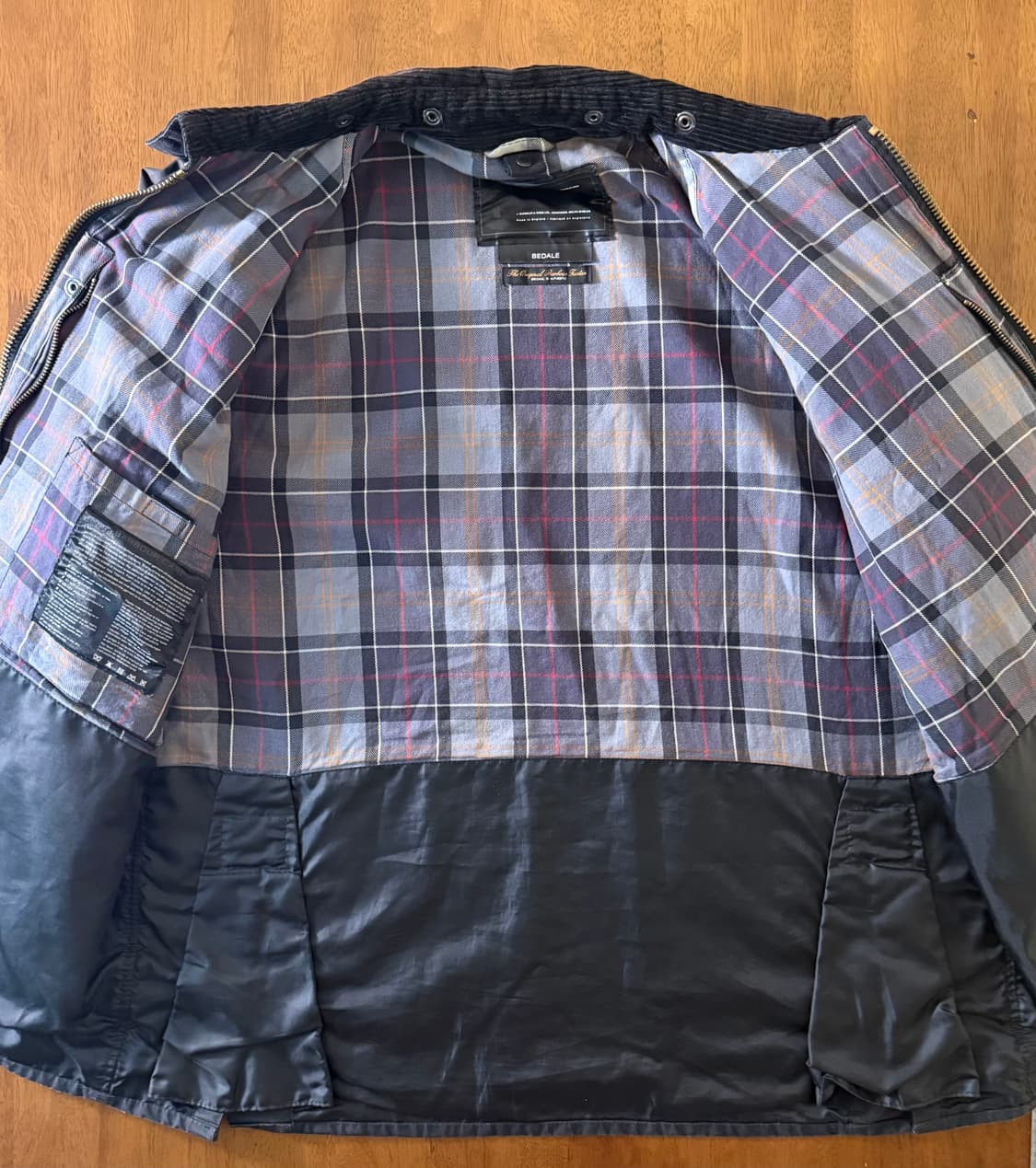 Barbour Bedale Wax Jacket Black C42 Made 상품이미지8